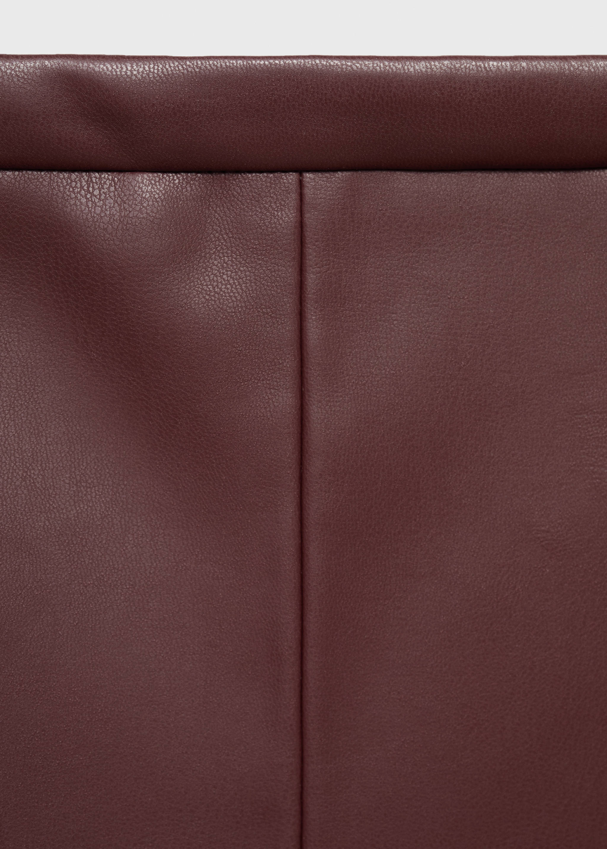 Faux-leather midi-skirt - Details of the article 8