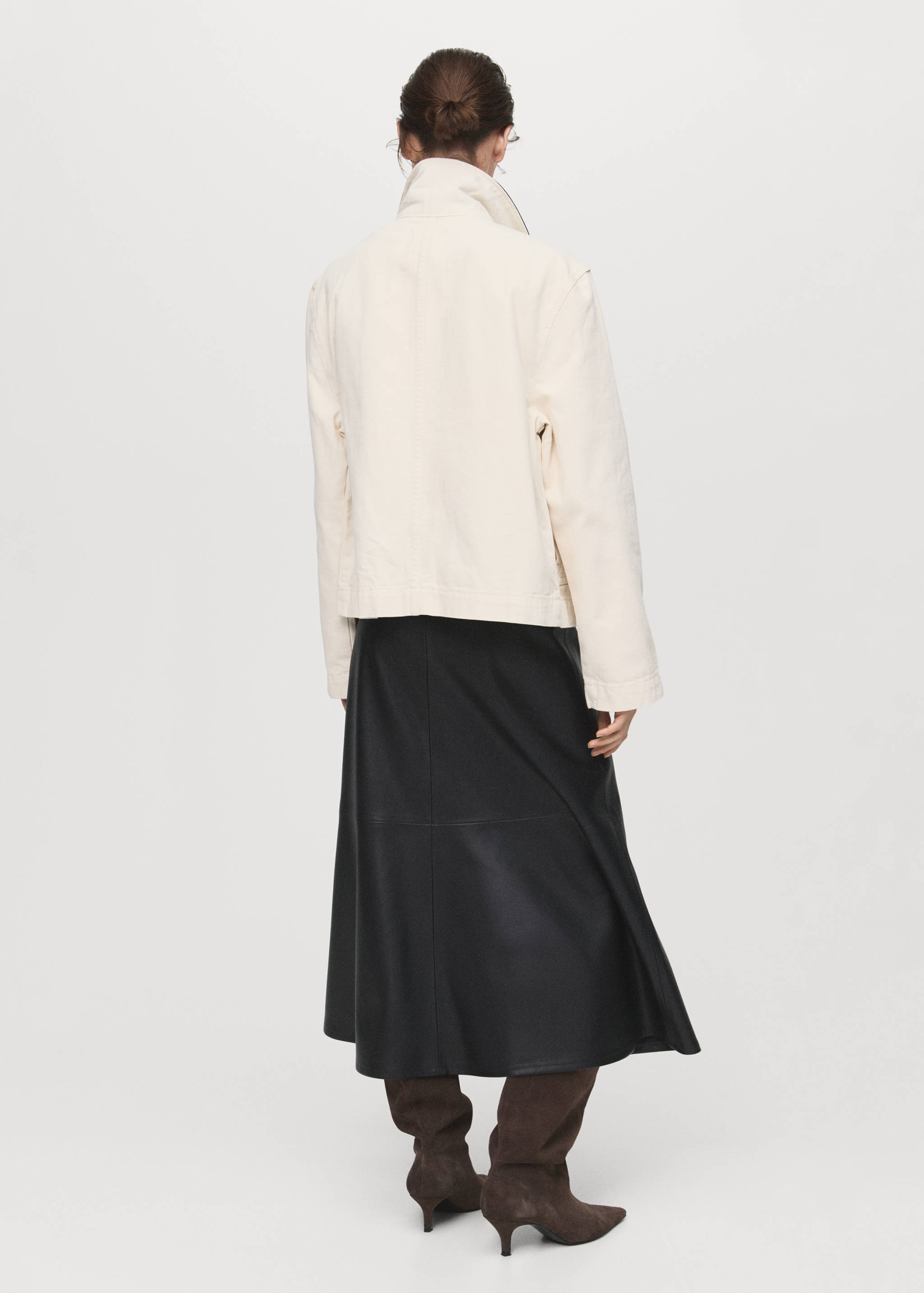 Jupe midi cuir synthétique - Verso de l’article