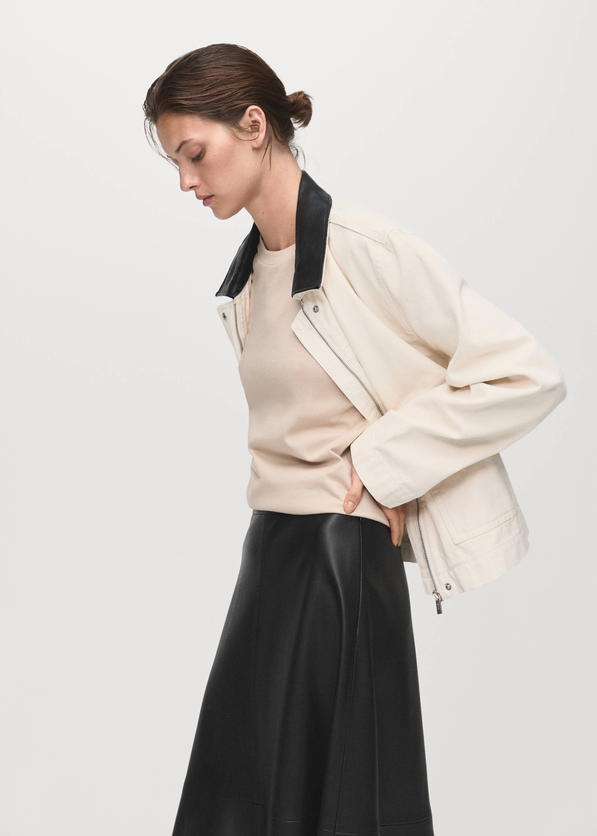 Jupe midi cuir synthétique - Détail de l'article 1