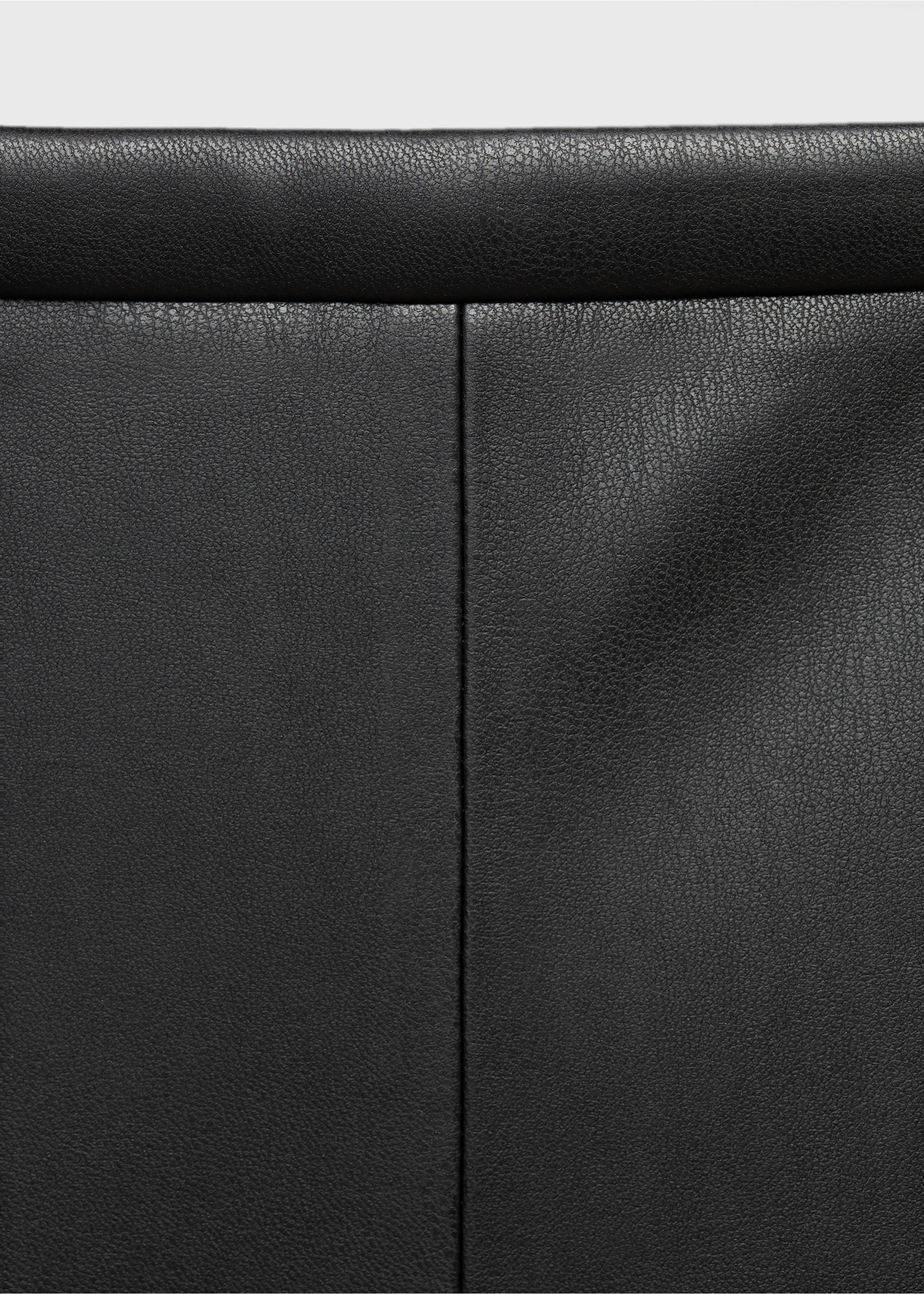 Jupe midi cuir synthétique - Détail de l'article 8, Noir. Ref: 17056723-00.