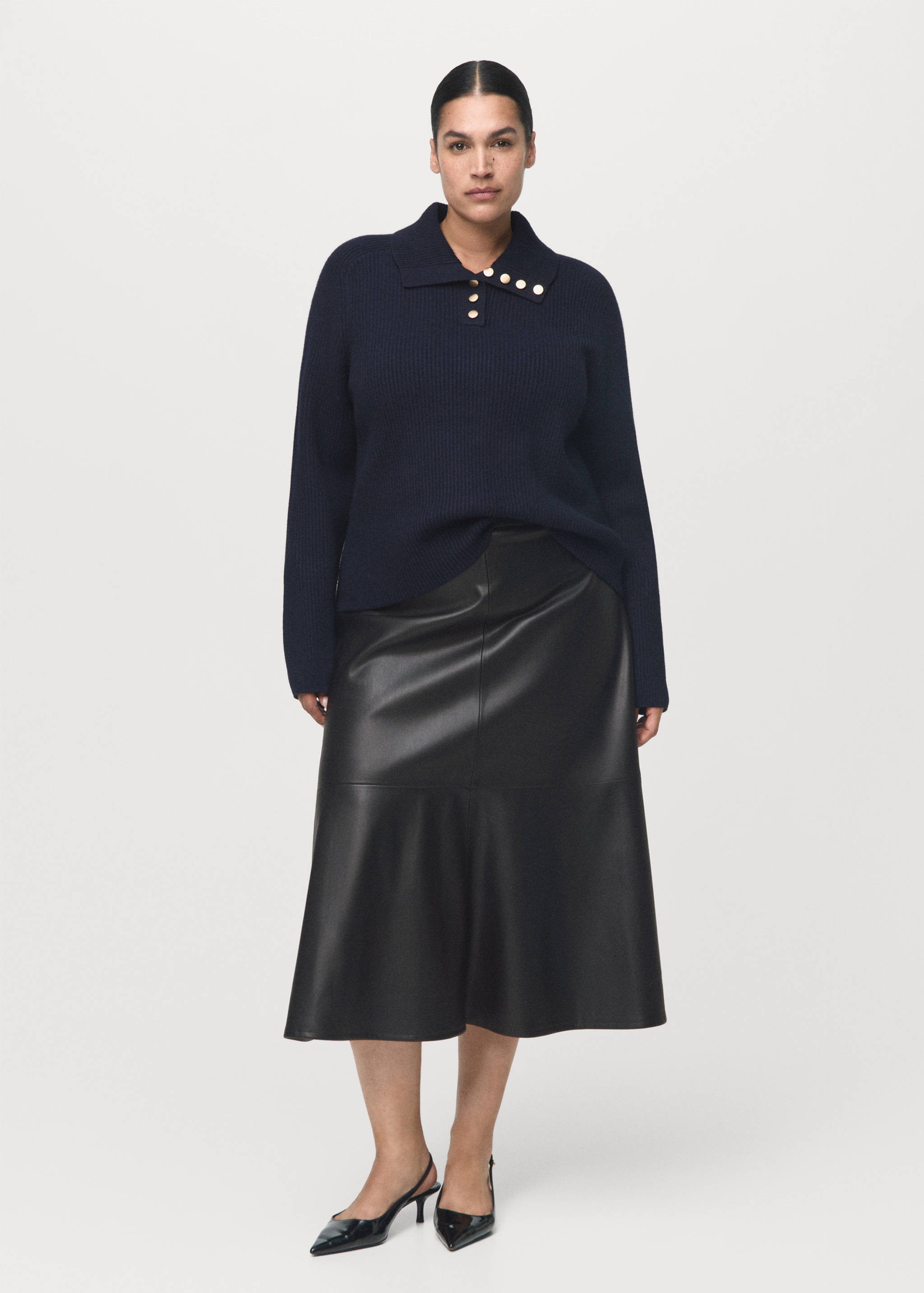 Jupe midi cuir synthétique - Détail de l'article 3