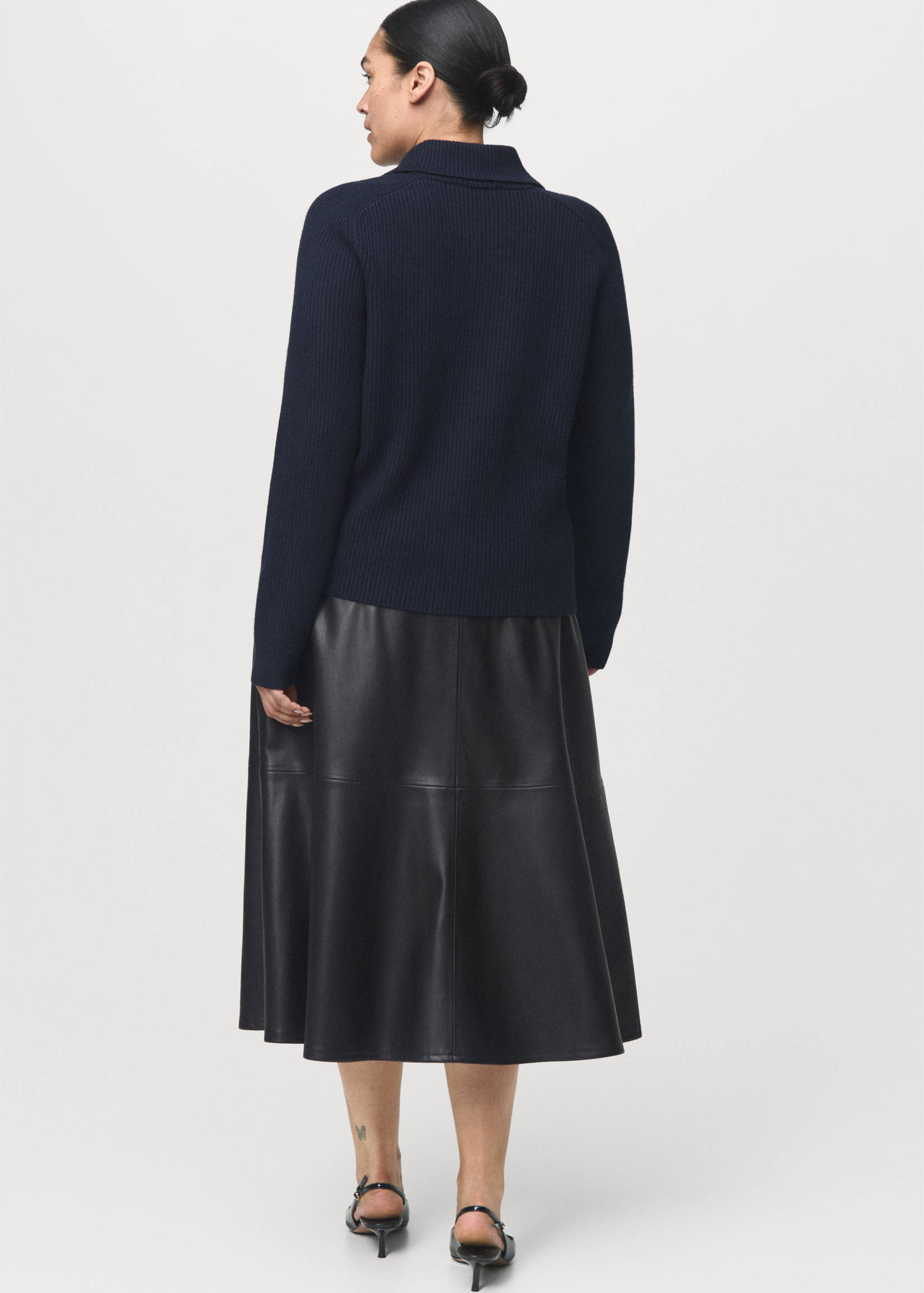 Jupe midi cuir synthétique - Détail de l'article 4