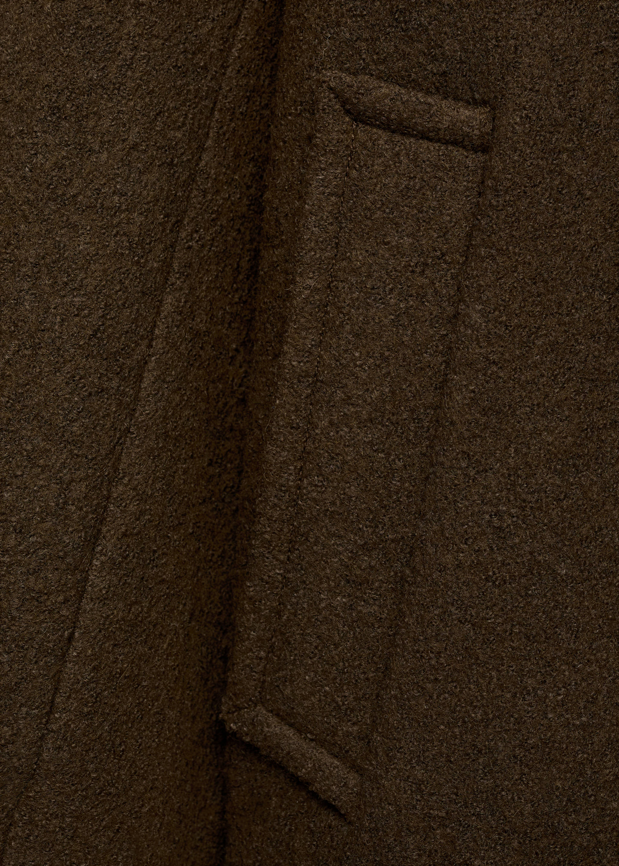 Manteau laine oversize à revers - Détail de l'article 0