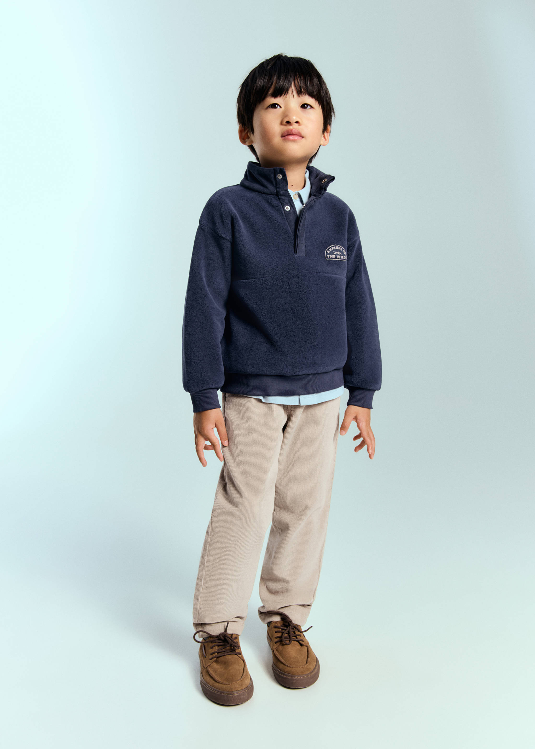 Cotton corduroy trousers - General plane