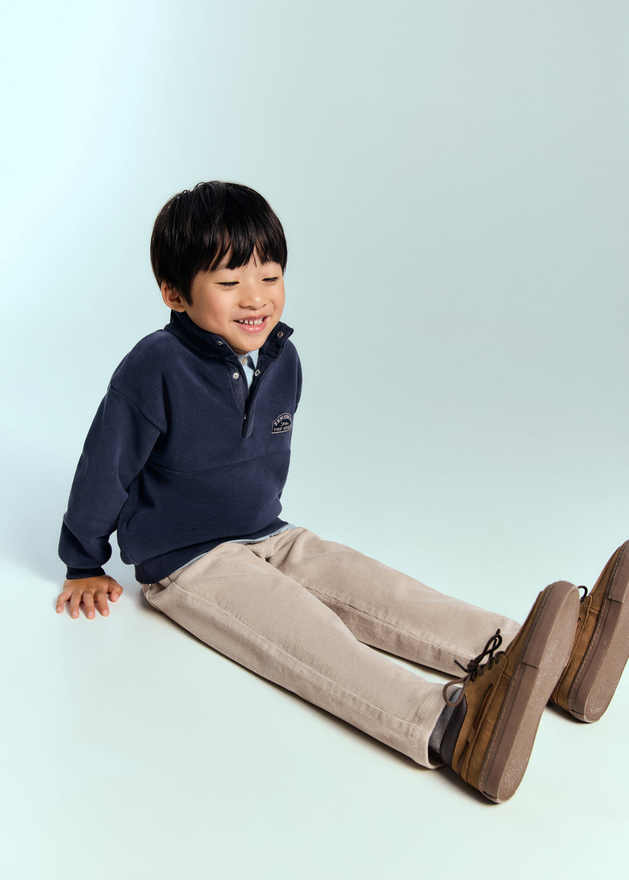 Cotton corduroy trousers - Medium plane