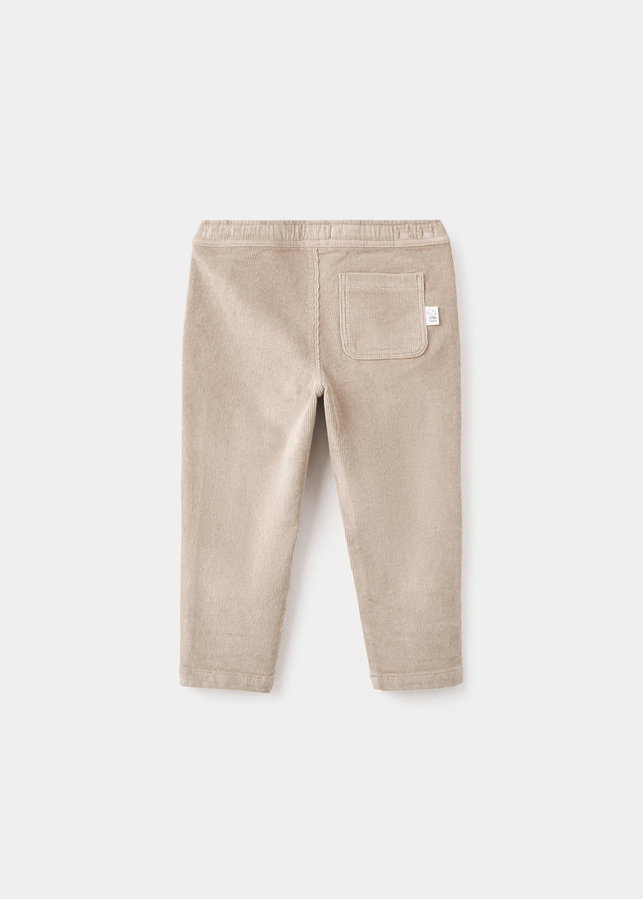 Cotton corduroy trousers - Reverse of the article