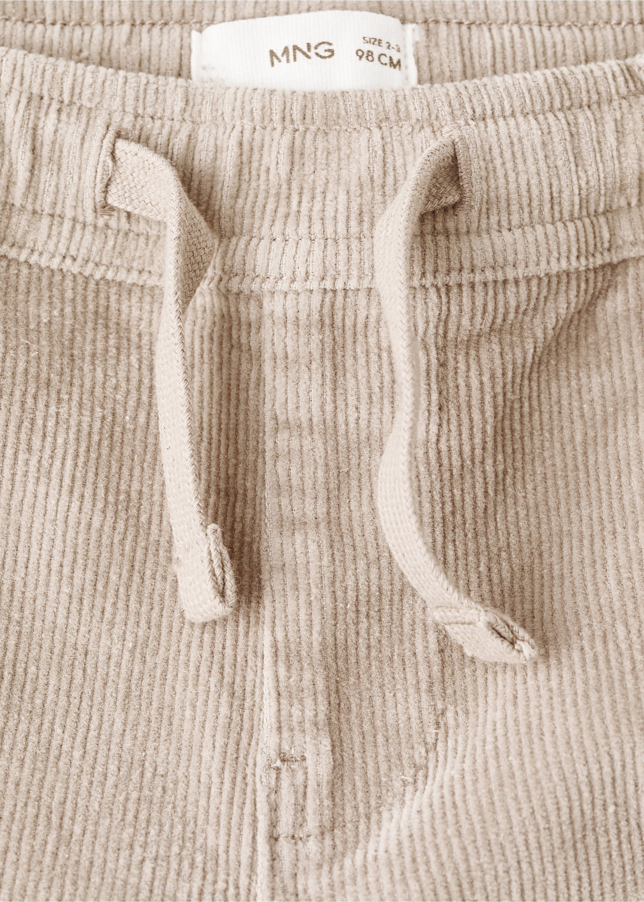 Pantalón algodón pana - Detalle del artículo 0, Arena. Ref: 17056726-00.