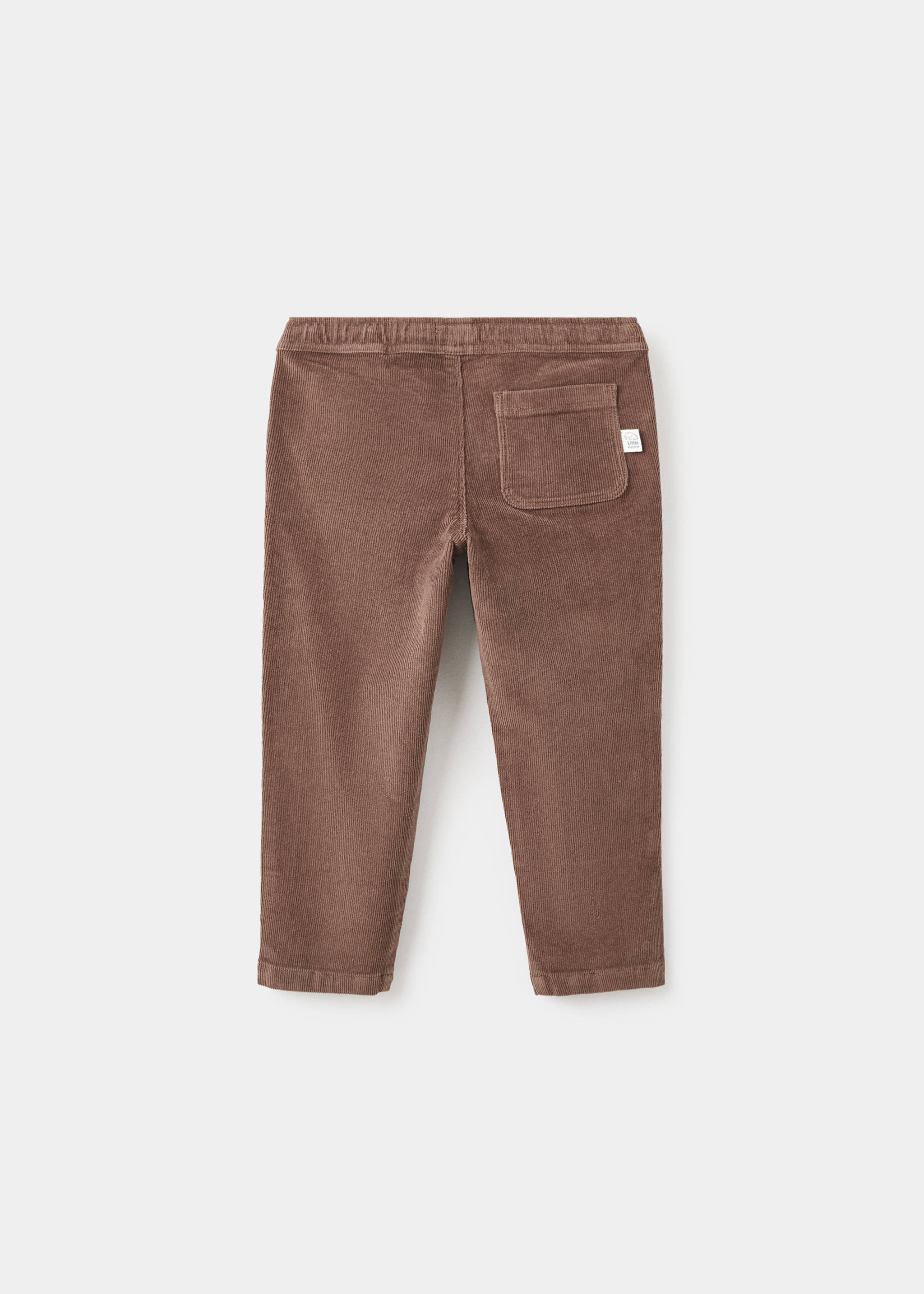Cotton corduroy trousers - Reverse of the article