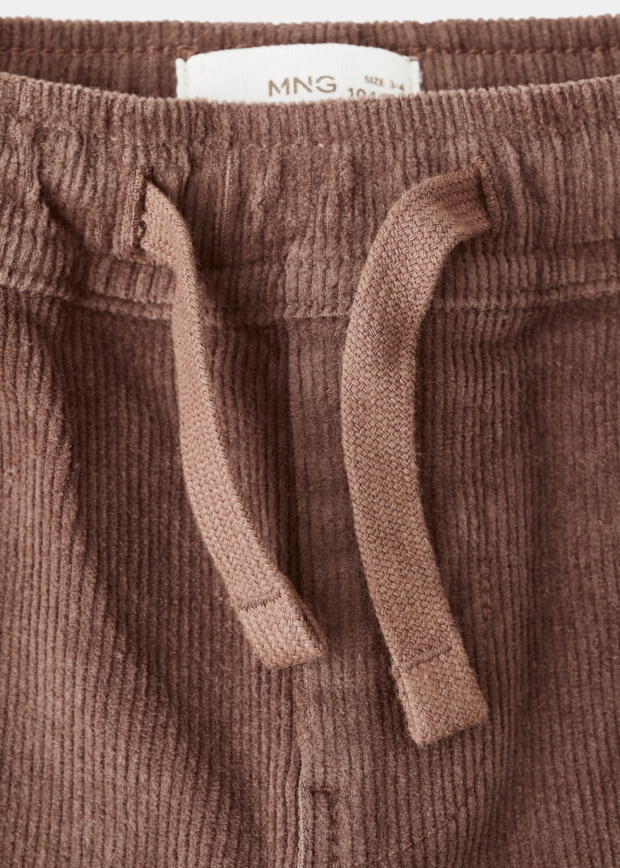 Cotton corduroy trousers - Details of the article 0