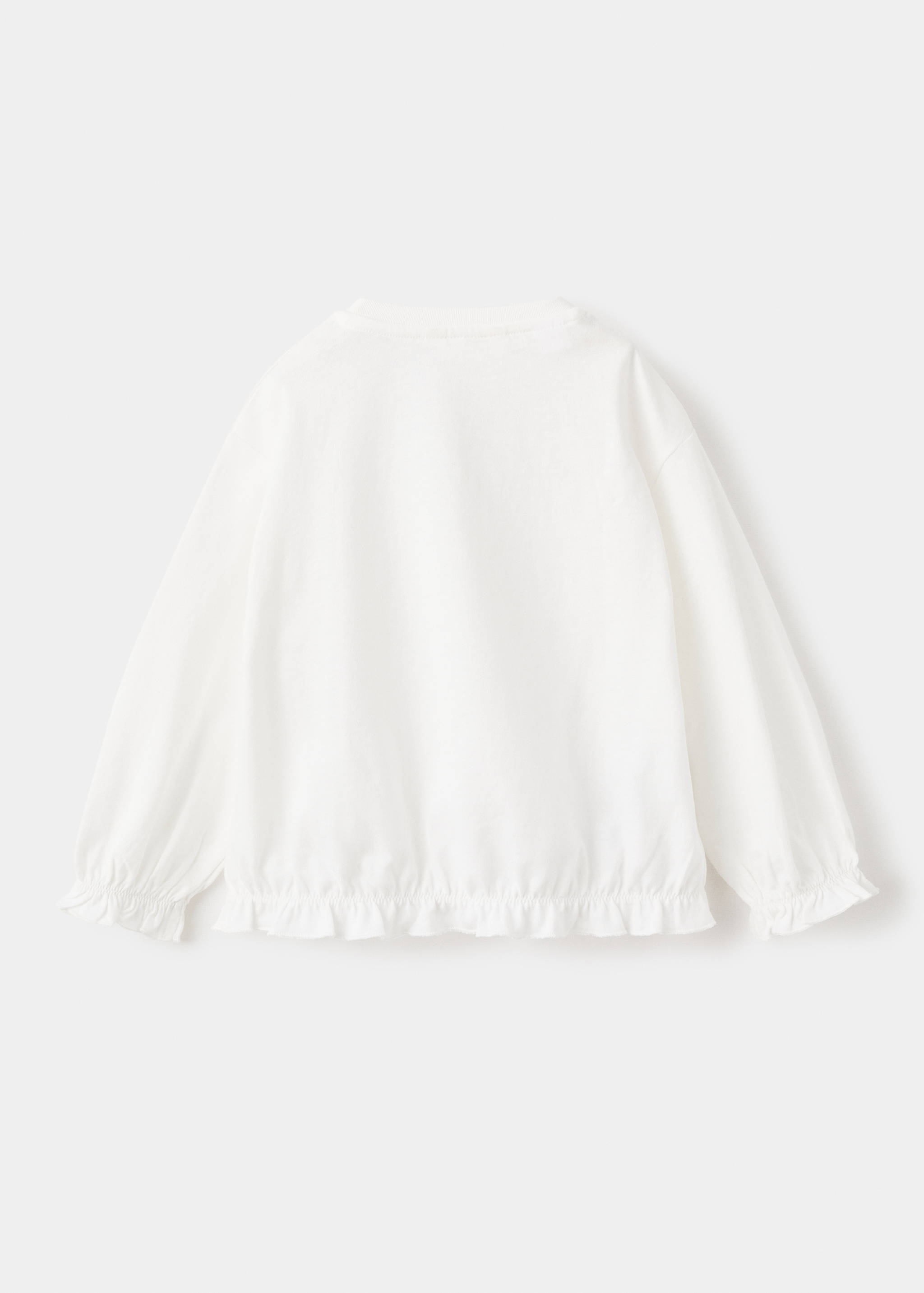 Camiseta algodón león bordado - Reverso del artículo