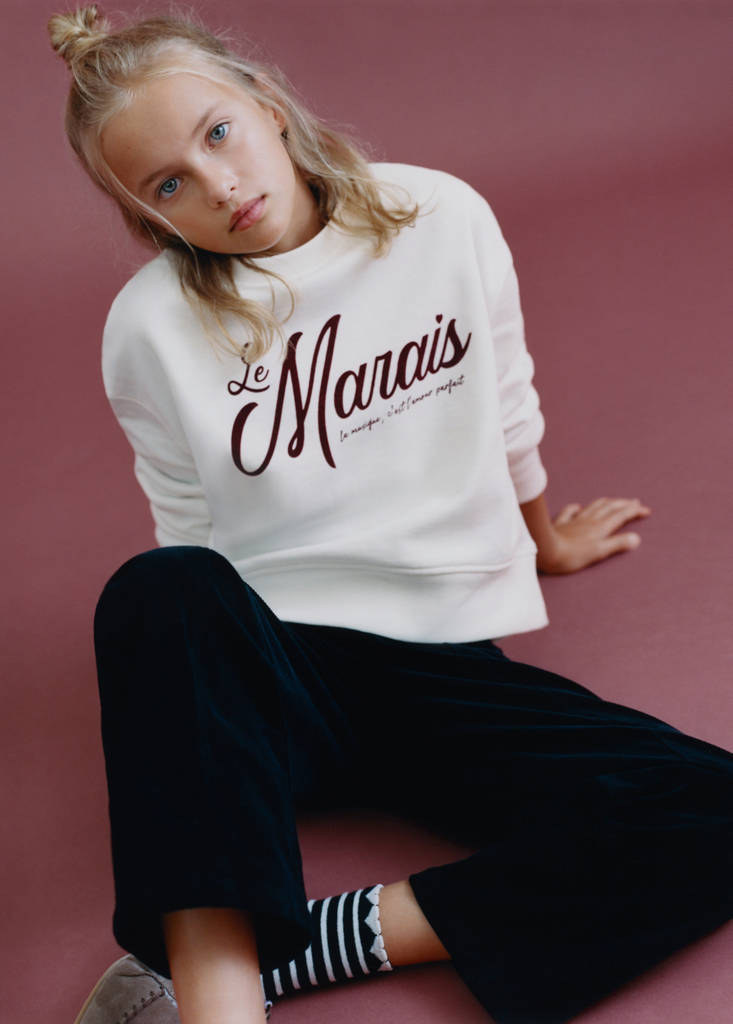 Printed cotton sweatshirt — Off White