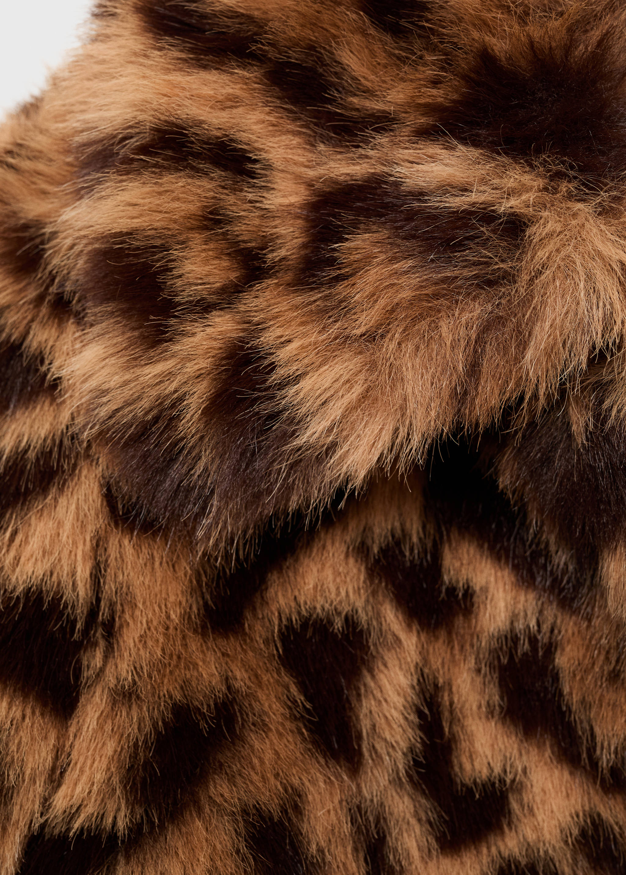 Leopard-print faux-fur coat - Details of the article 0