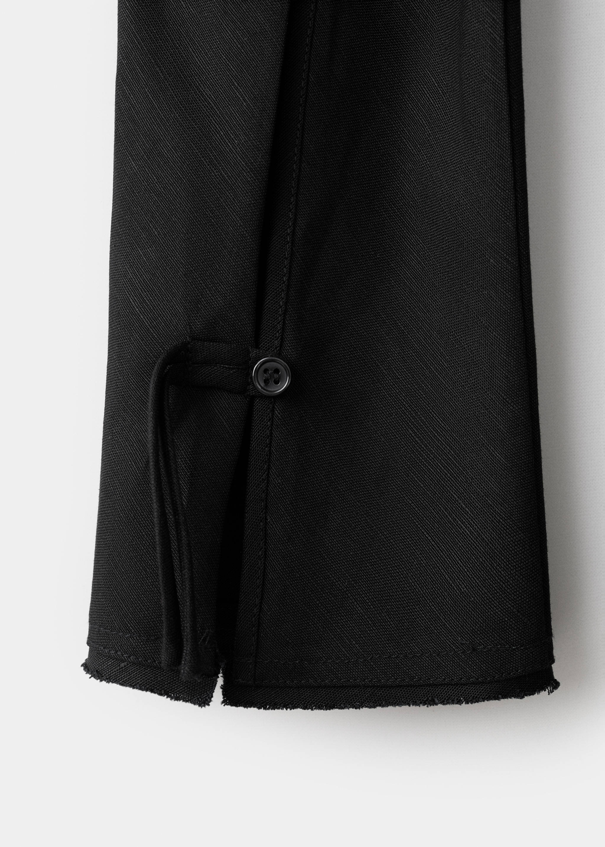 Vestido de linho com abertura nas costas - Pormenor do artigo 0