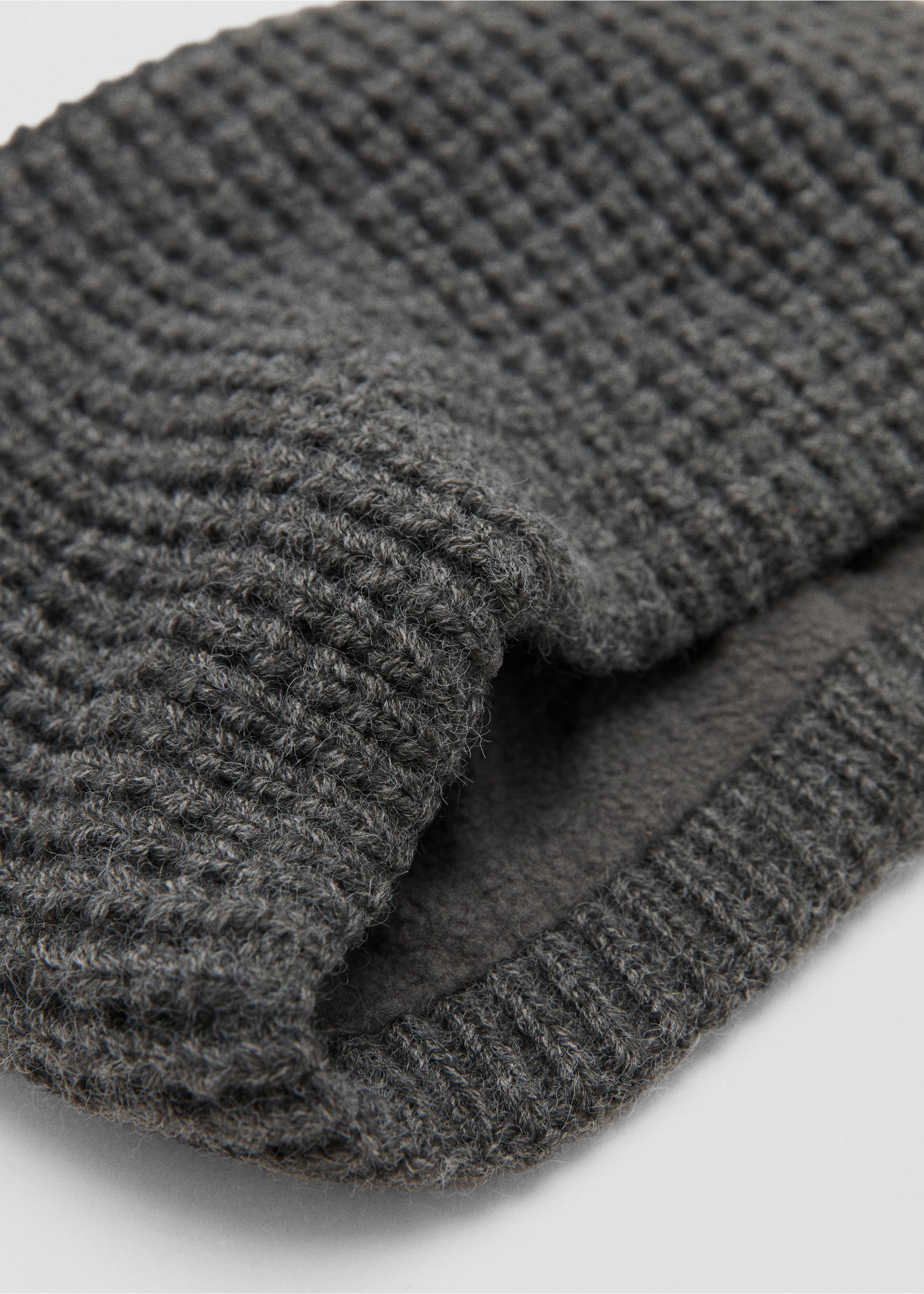 Bufanda punto - Plano medio, Gris antracita. Ref: 17056735-00.