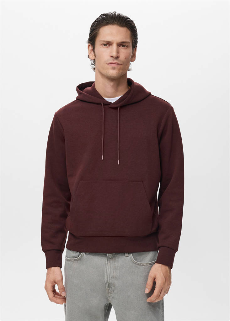 Regular-fit hoodie — Wine