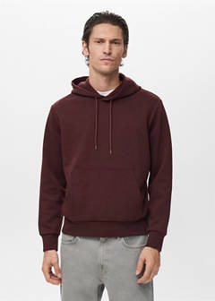 Regular-fit hoodie — Wine 1