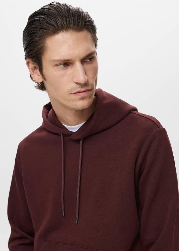 Regular-fit hoodie — Wine