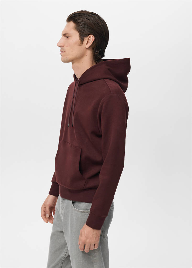 Regular-fit hoodie — Wine