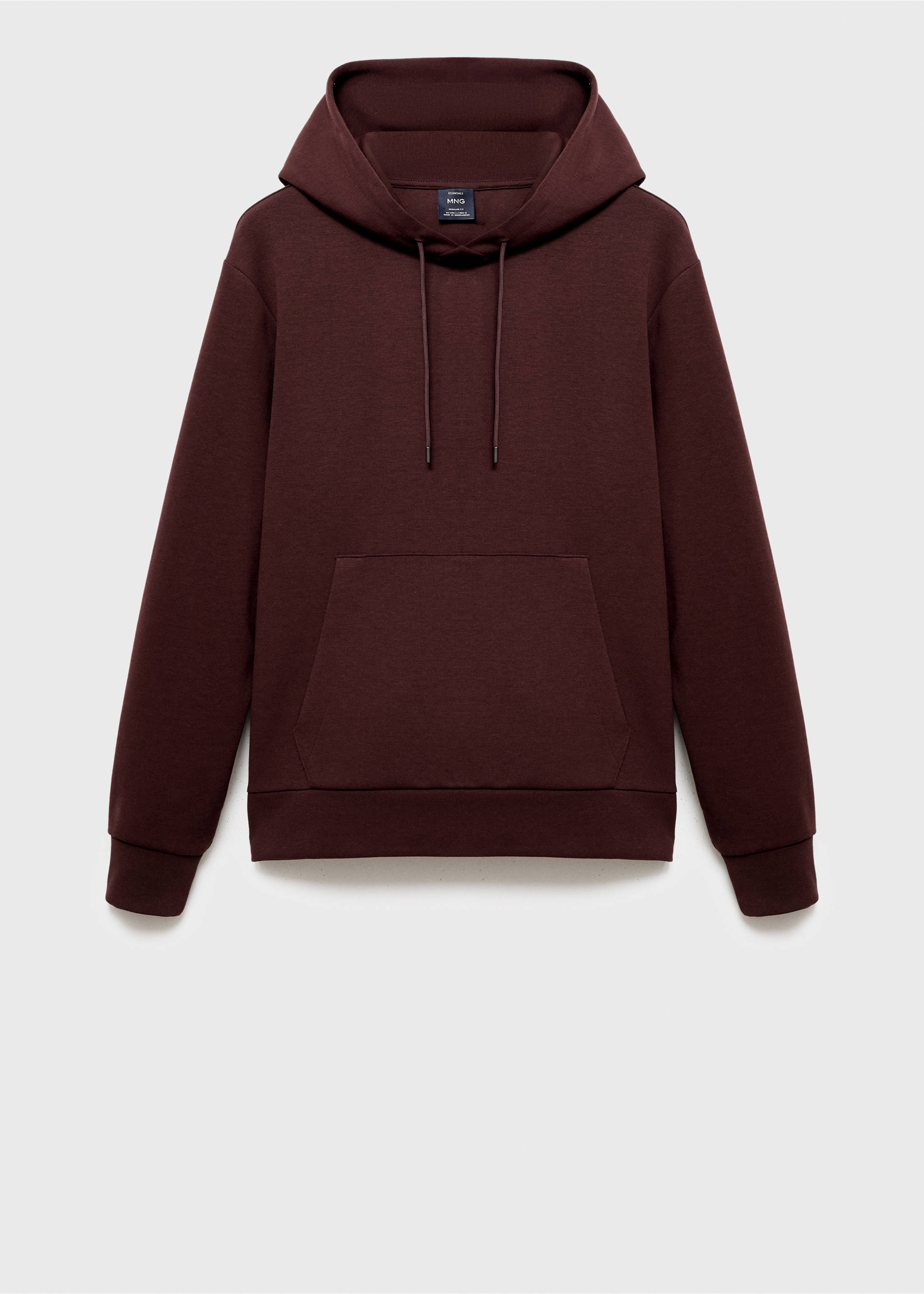 Sudadera capucha regular fit - Artículo sin modelo, Vino. Ref: 17056742-00.