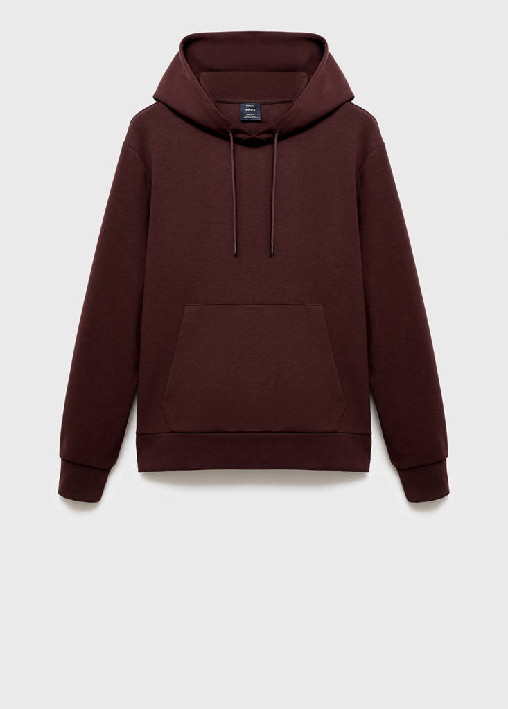 Regular-fit hoodie — Wine
