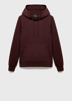 Regular-fit hoodie — Wine 6