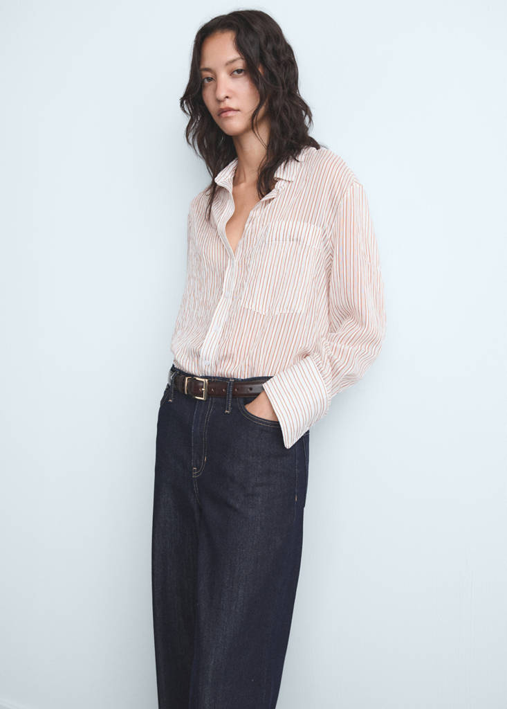 Wide leg mid-rise jeans — Open Blue