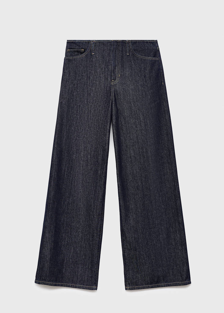 Wide leg mid-rise jeans — Open Blue