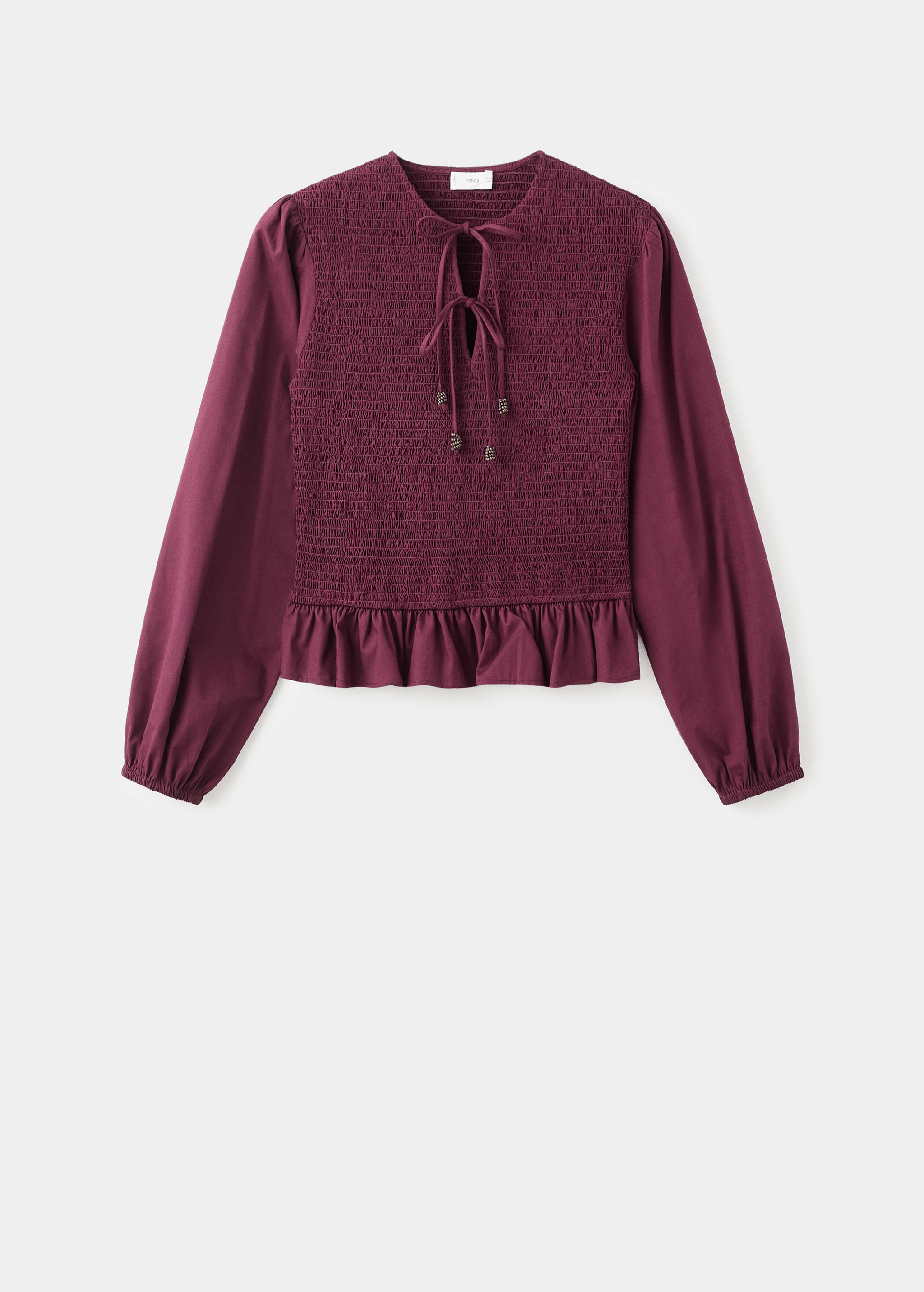 Blouse with gathered bows - Article without model