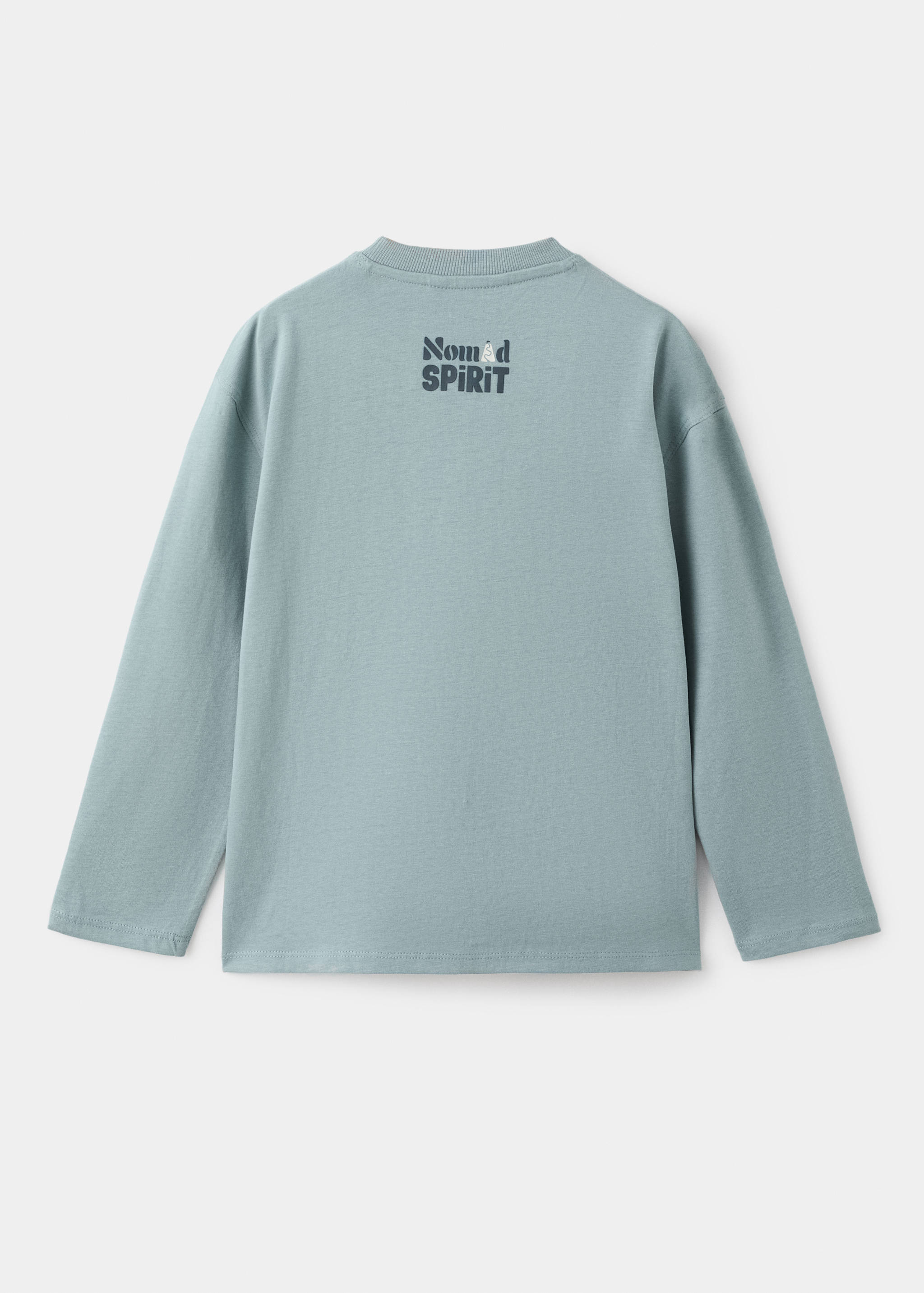 Printed cotton-blend T-shirt - Reverse of the article