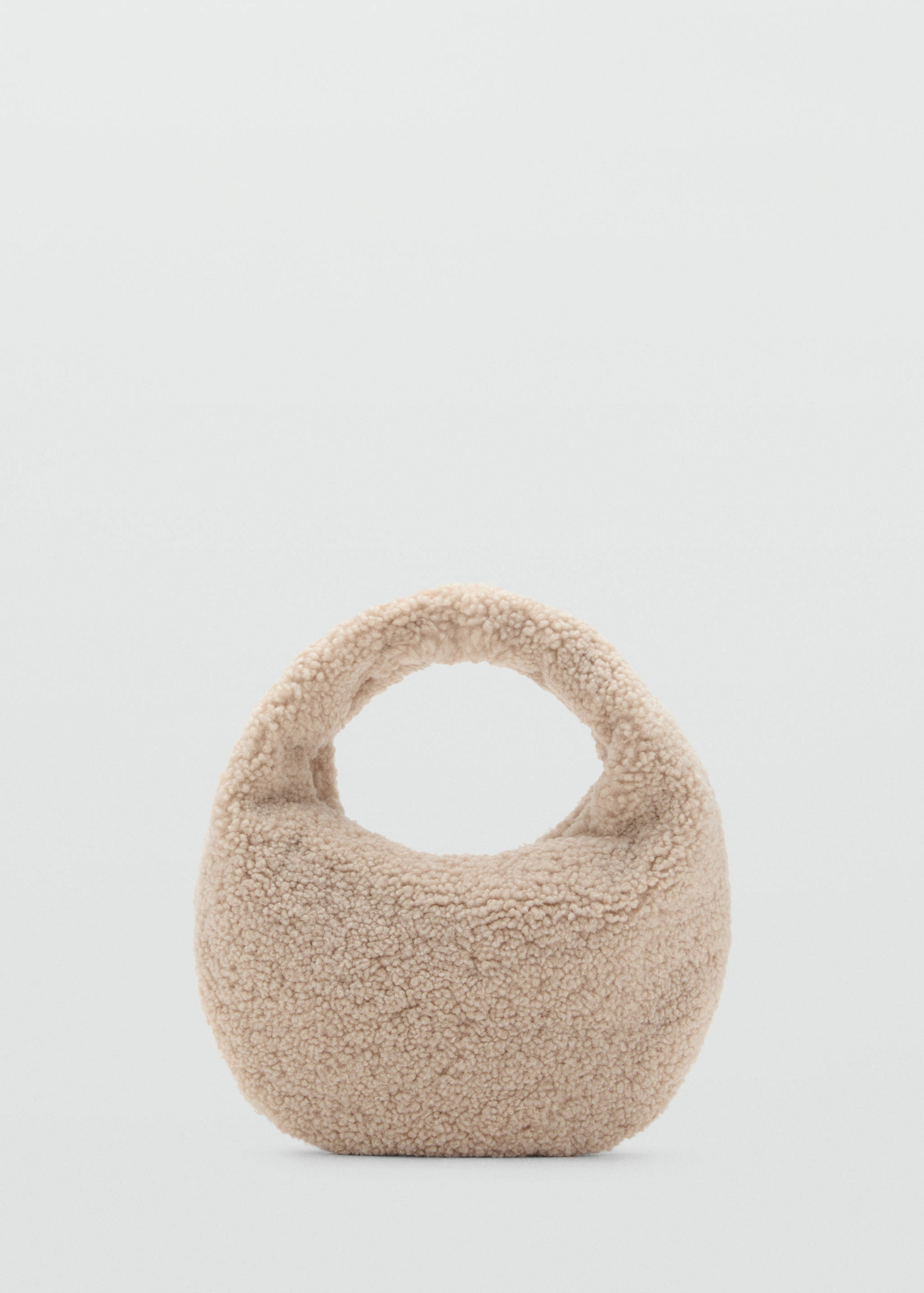 Shearling-effect textured bag - Article without model