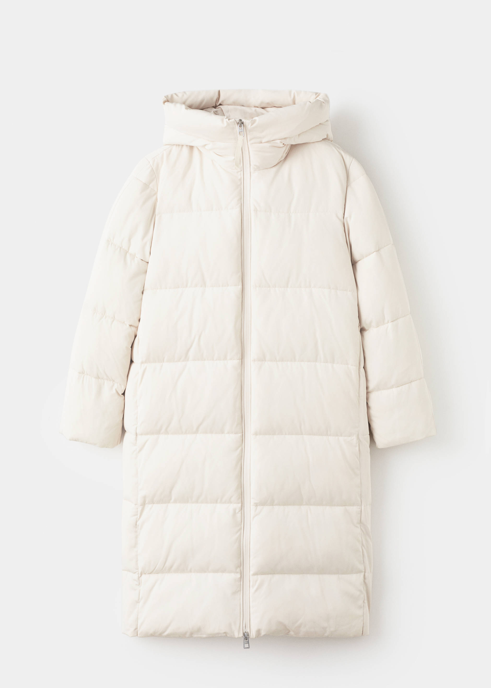 Anorak long matelassé capuche - Article sans modèle