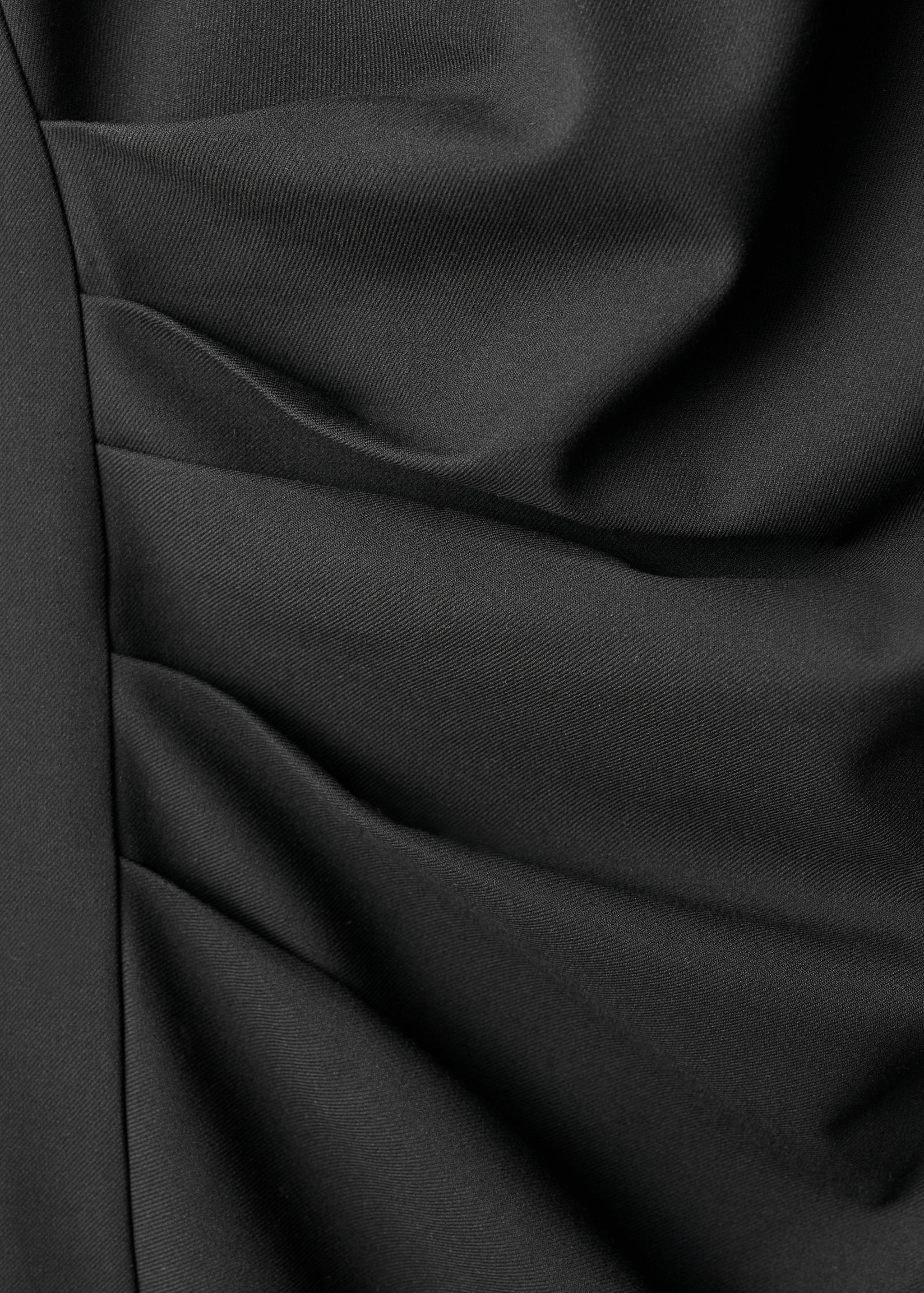 Halter neck ruched dress - Details of the article 0