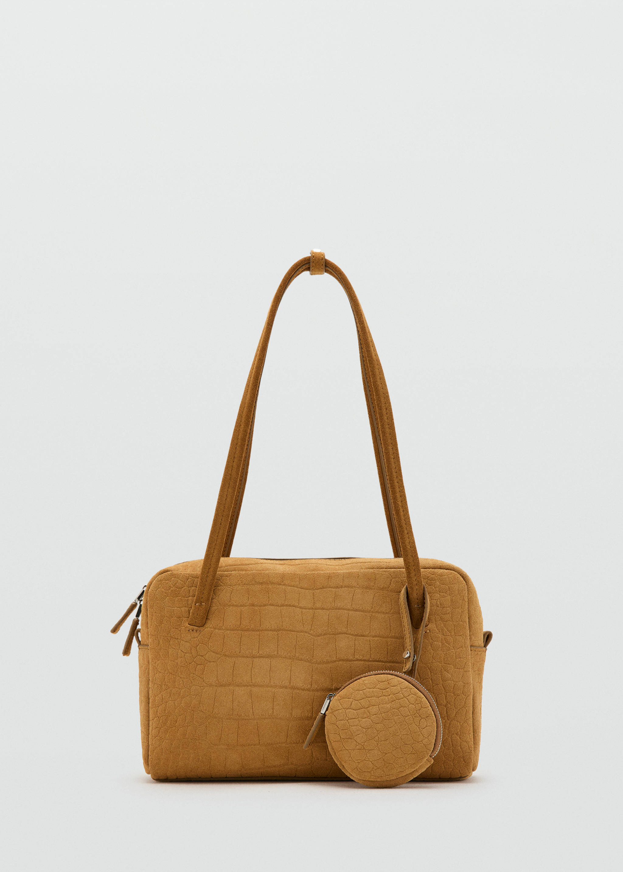 حقيبة صغيرة بولينج من جلد السويد - منتج دون نموذج