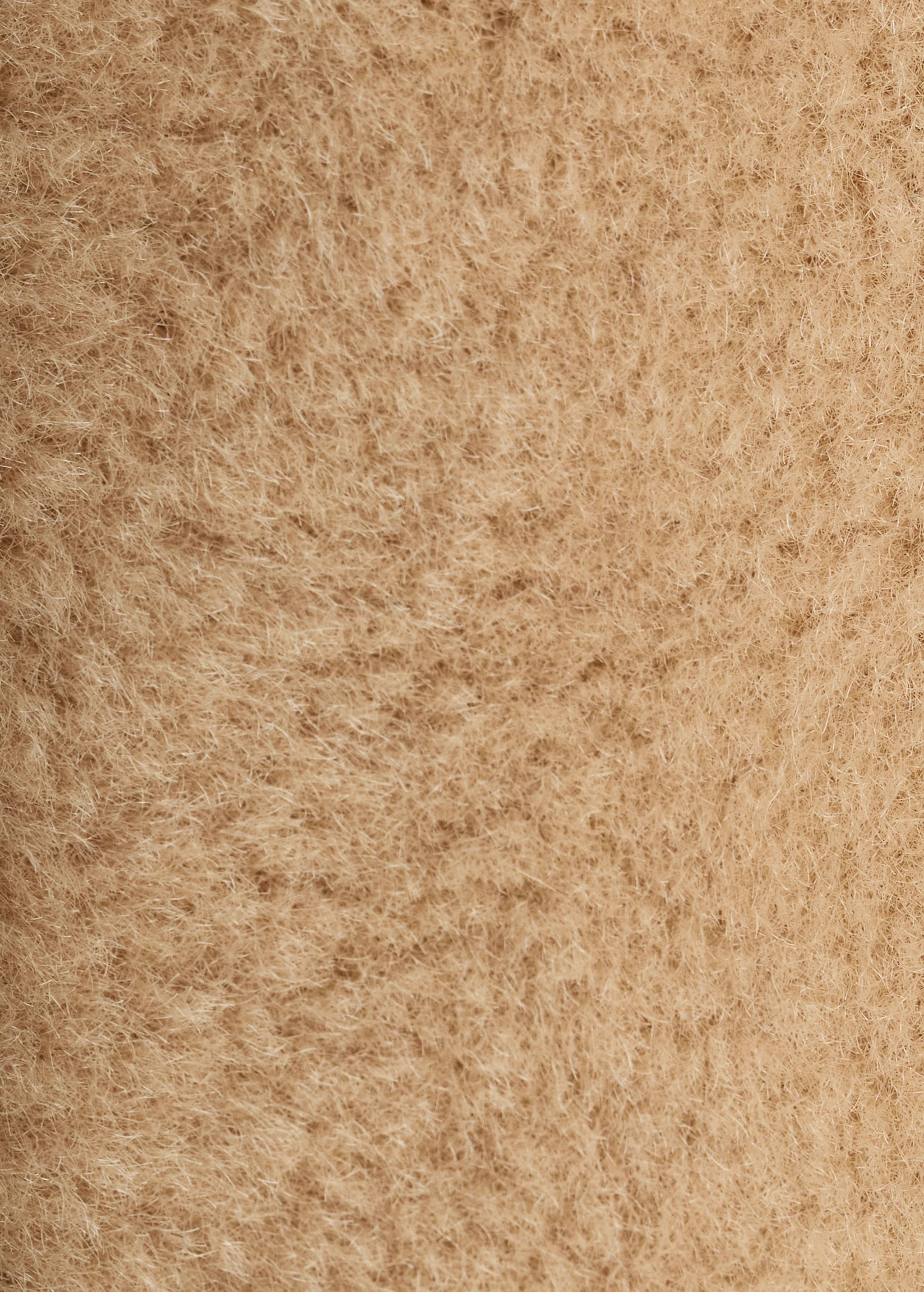 Faux-fur coat with buttons - Details of the article 0