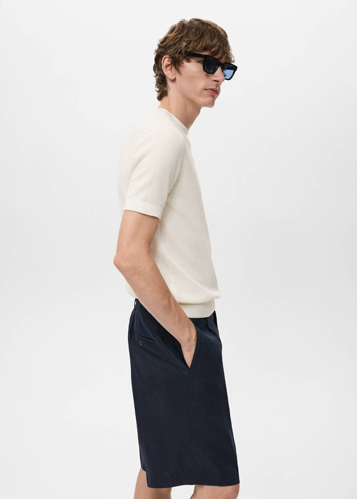 Ribbed  knit t-shirt — Off White