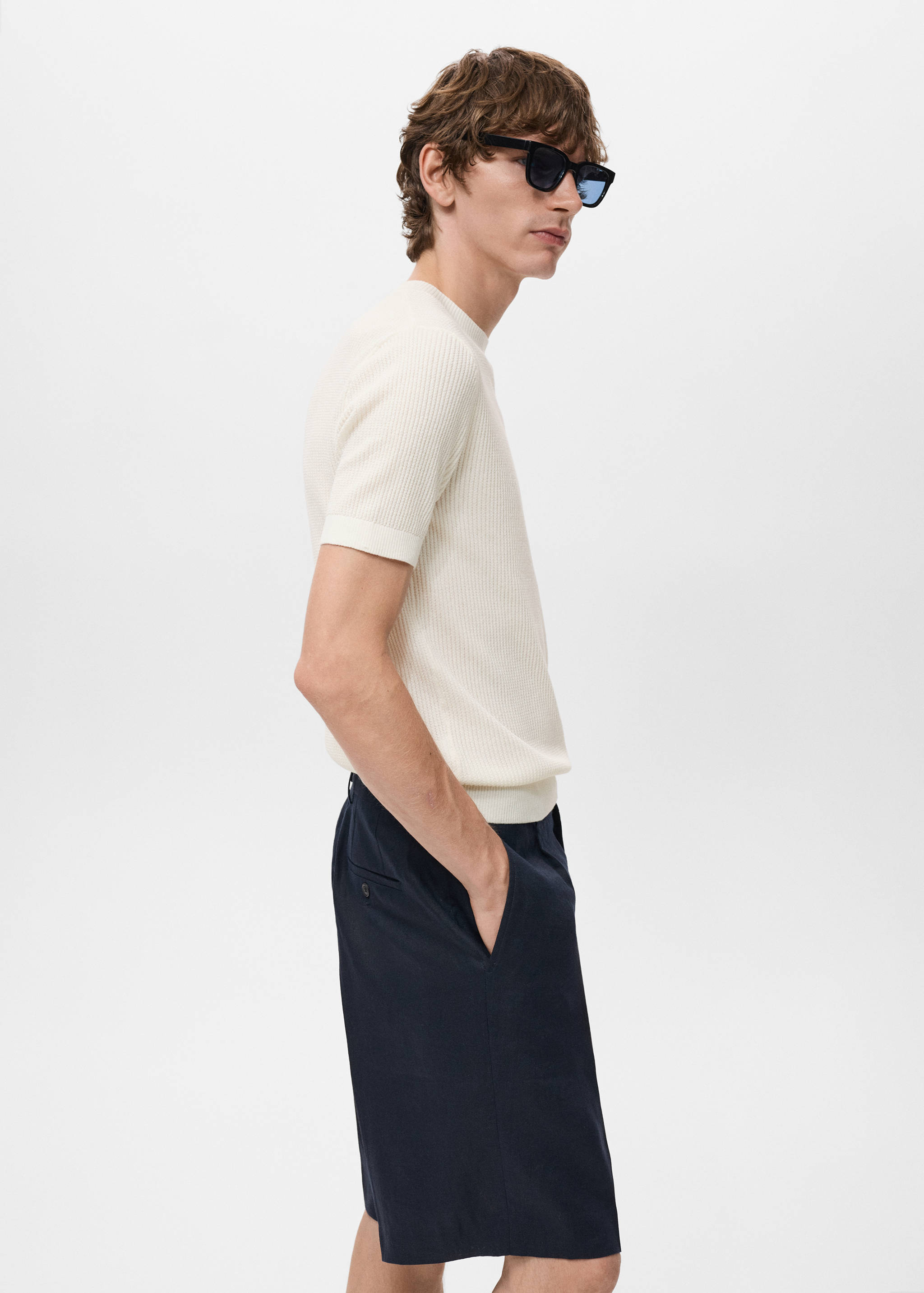 Ribbed  knit t-shirt - Details of the article 2