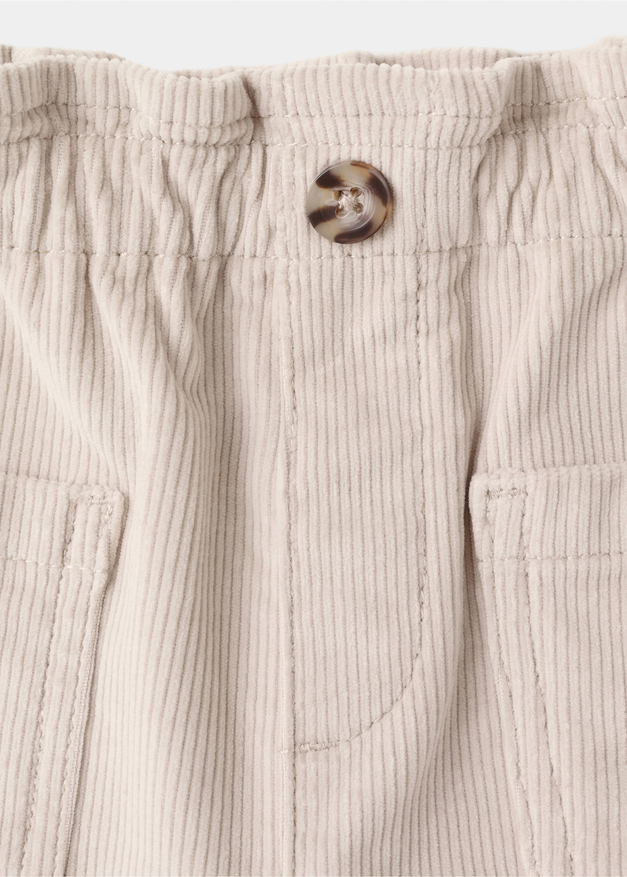 Pantalón pana - Detalle del artículo 8, Beige. Ref: 17057764-00.