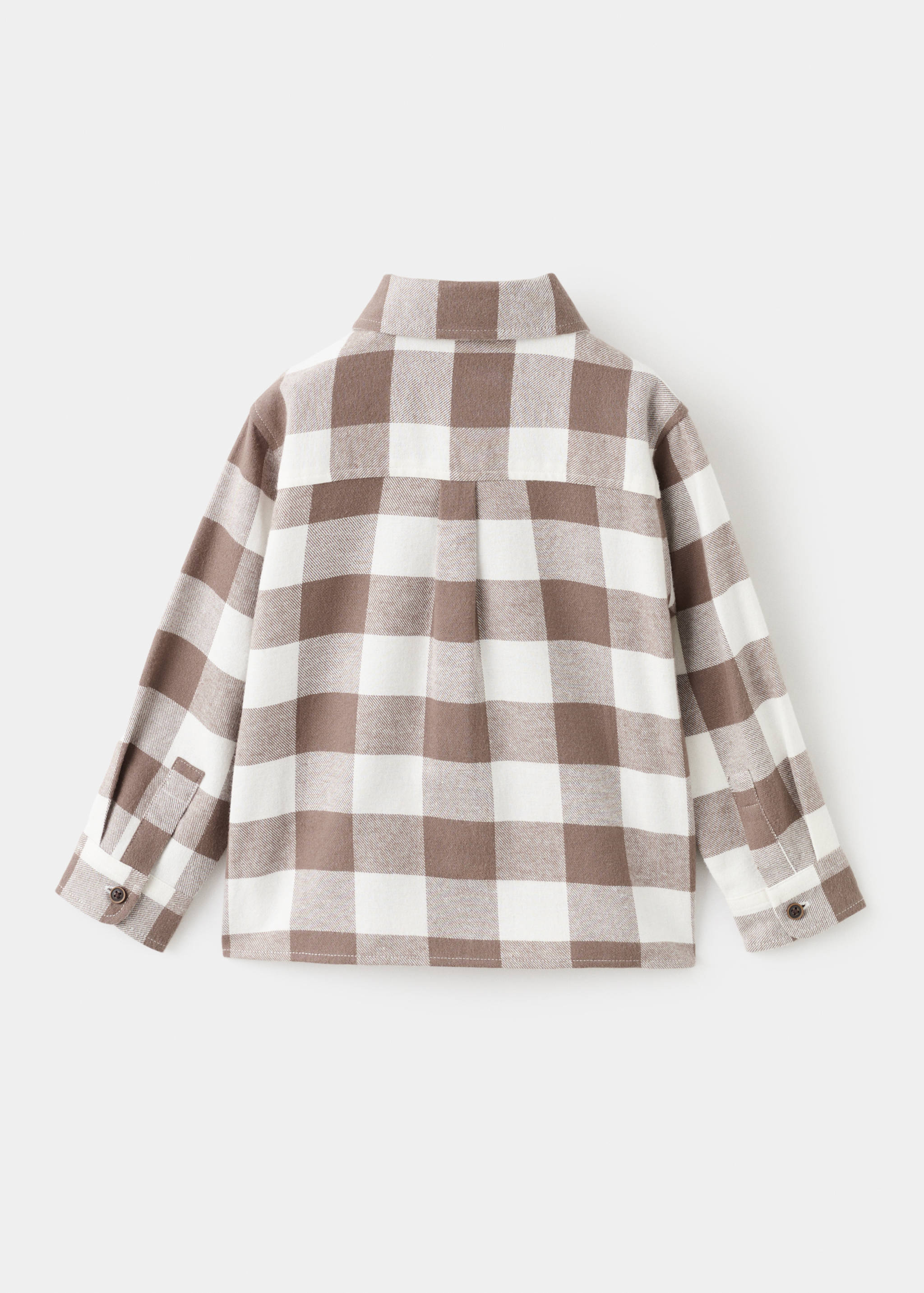 Cotton check shirt - Reverse of the article