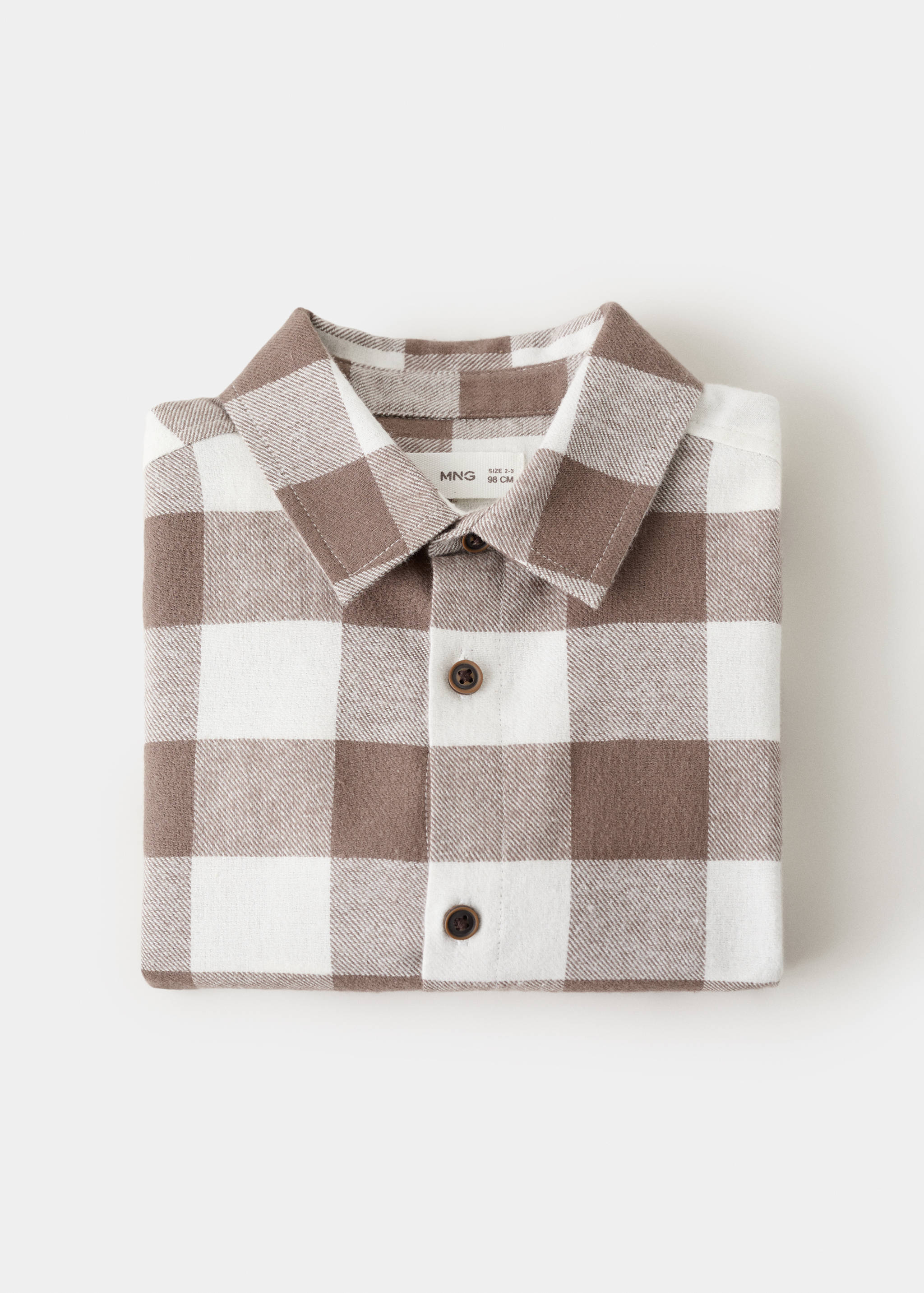 Cotton check shirt - Details of the article 0