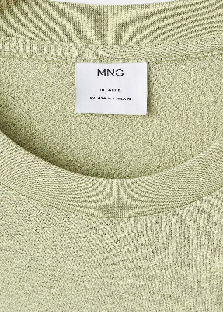 Relaxed-fit cotton-linen t-shirt — Green Apple