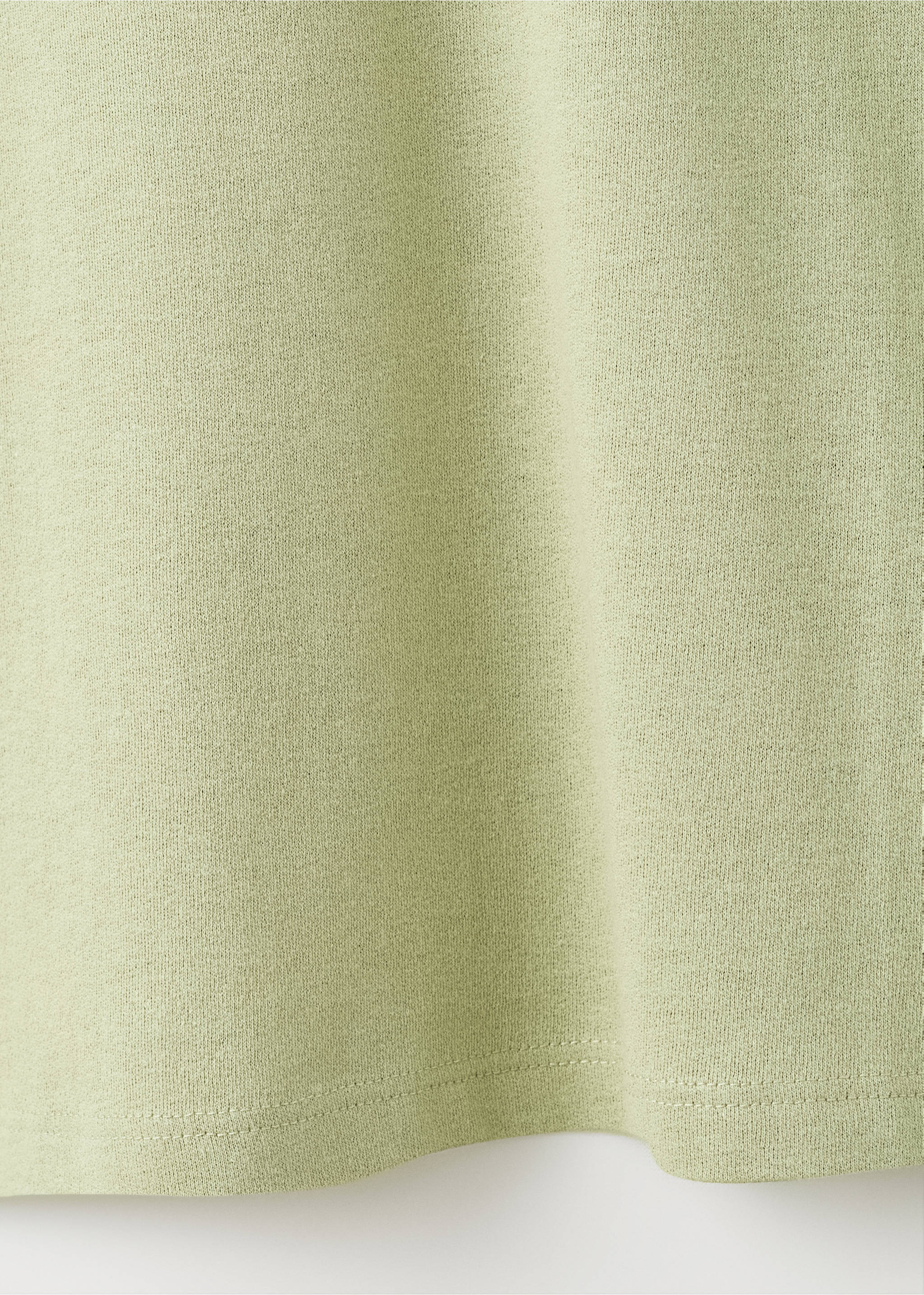 Camiseta algodón lino relaxed fit - Detalle del artículo 0, Verde manzana. Ref: 17057767-00.