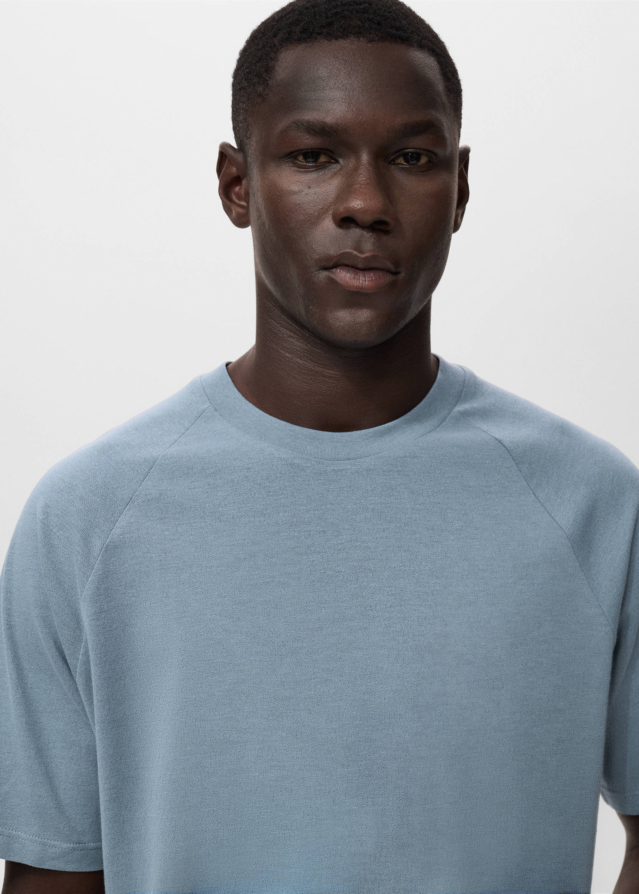 Camiseta algodón lino relaxed fit - Detalle del artículo 1