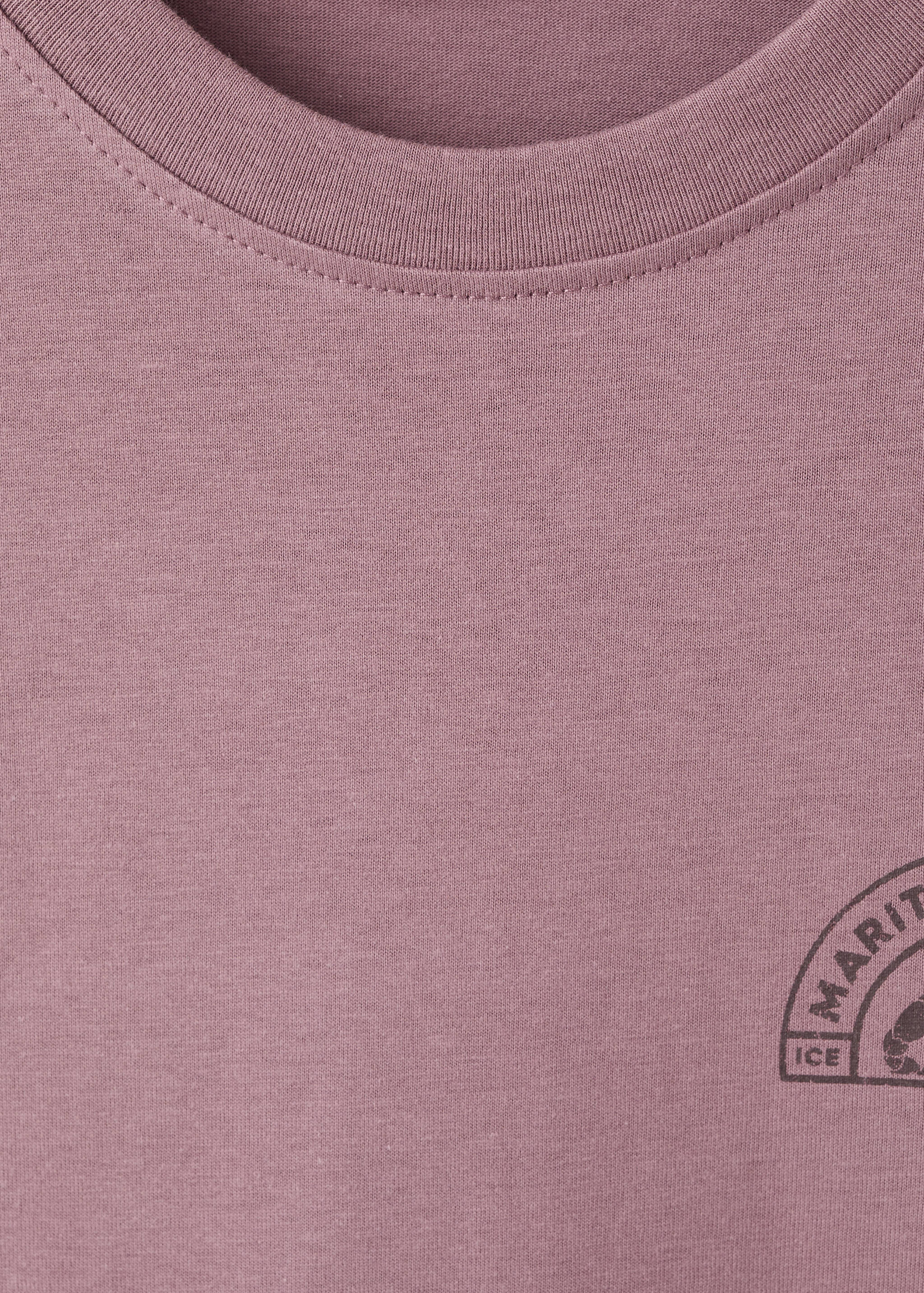 Хлопковая футболка с принтом - Деталь изделия 8