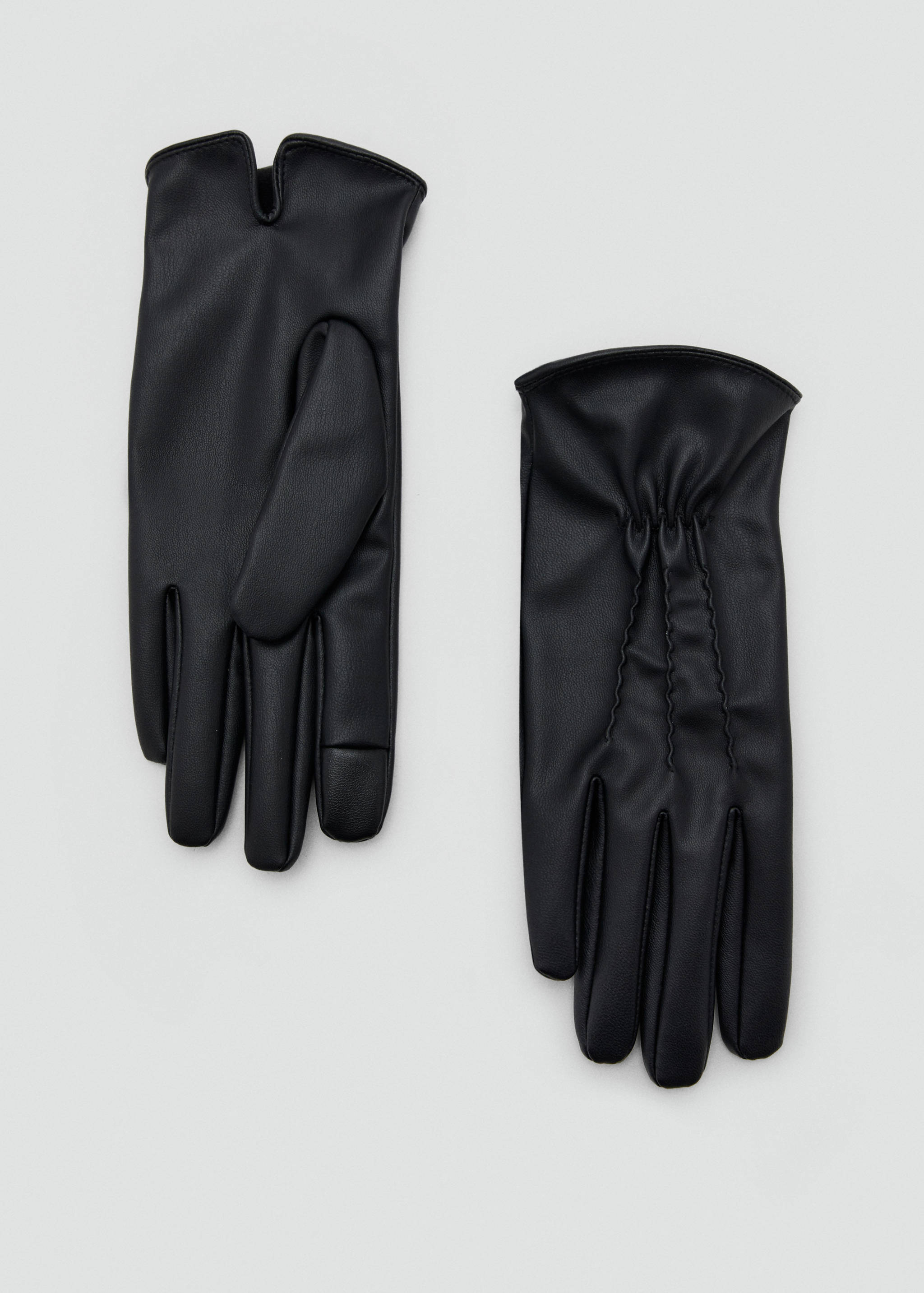 Faux-leather gloves - Article without model