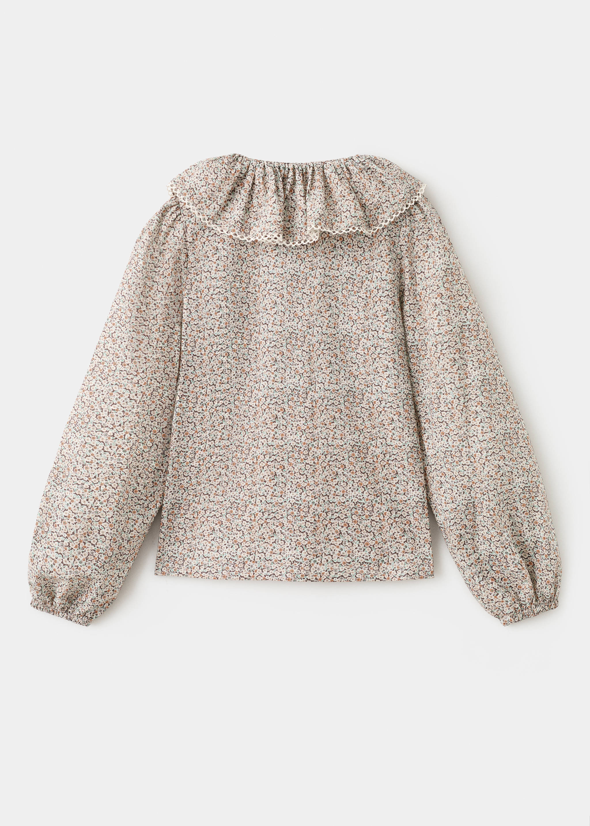 Floral cotton blouse - Reverse of the article