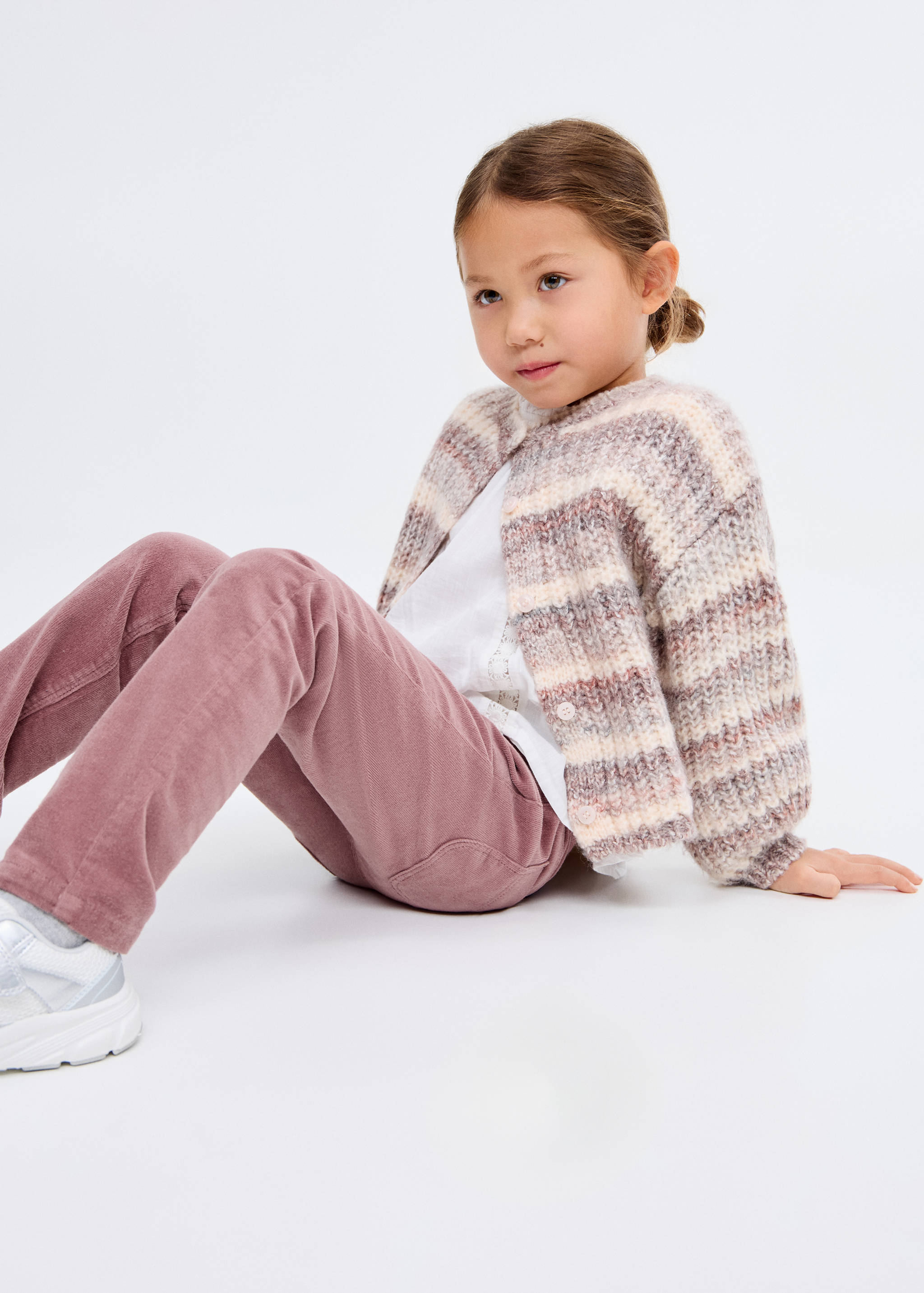 Pantalón recto pana - Plano medio