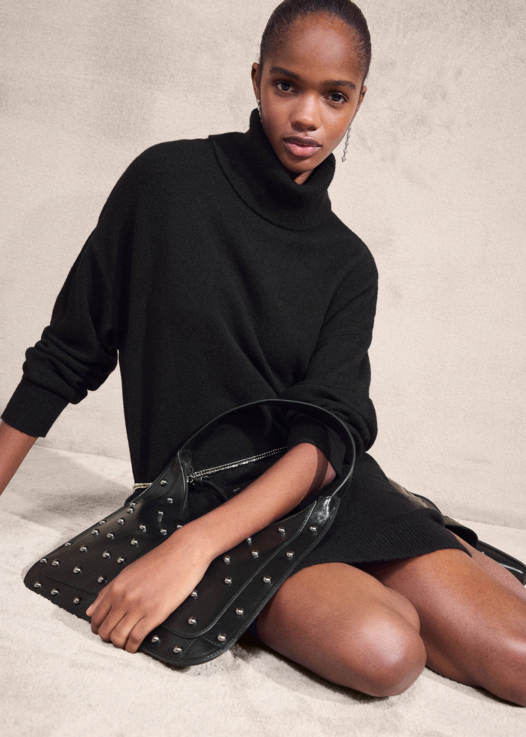 Studded clutch bag - General plane