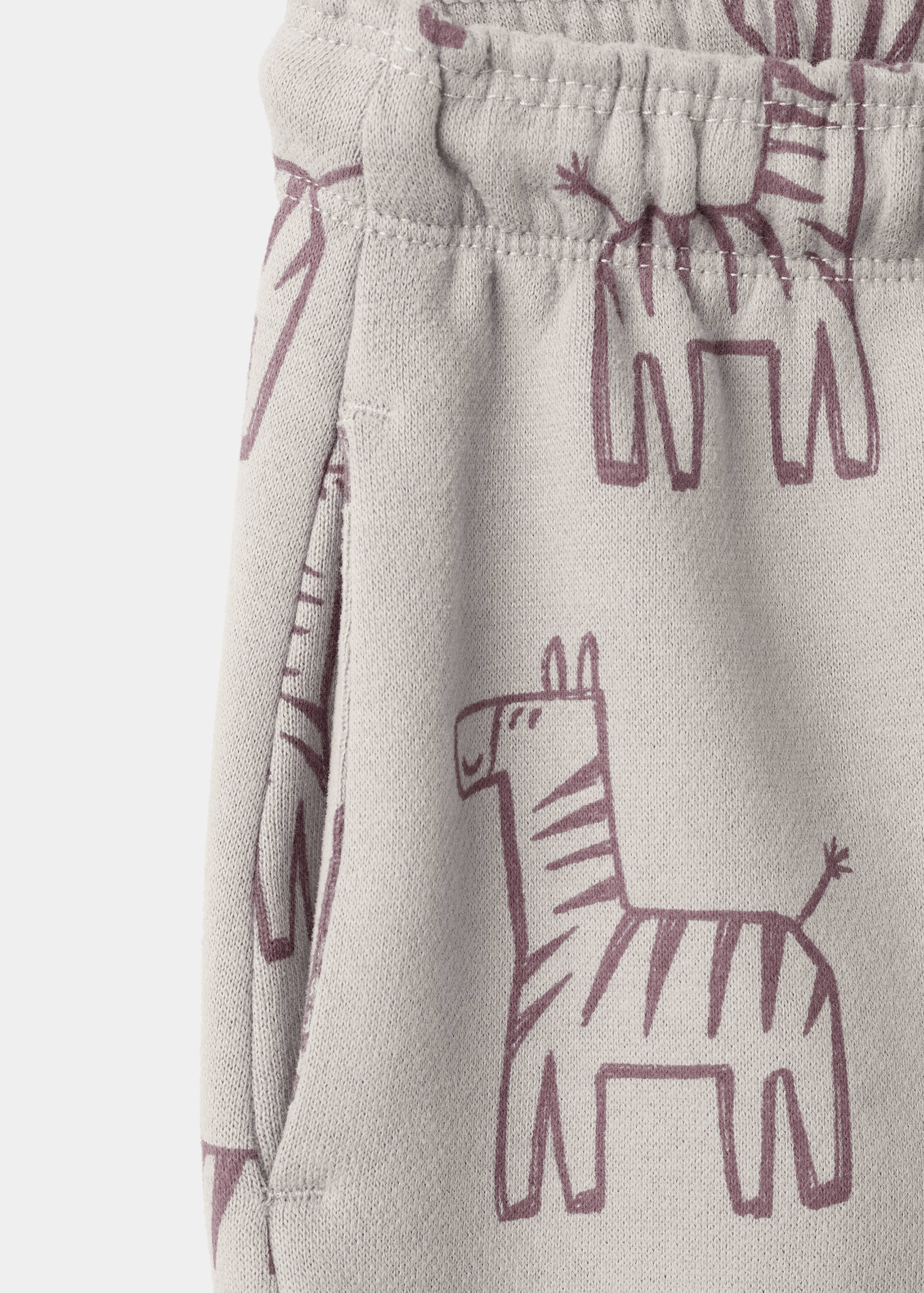 Памучен панталон джогър с принт - Данни за артикула 0