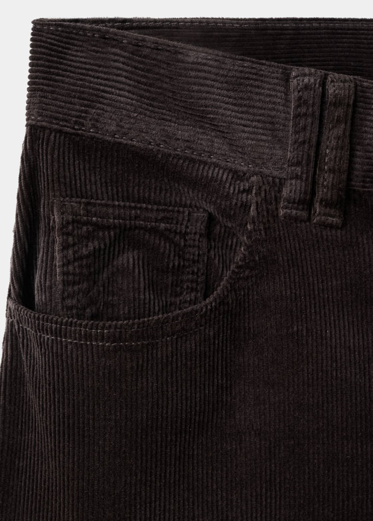 Wide leg corduroy jeans — Chocolate
