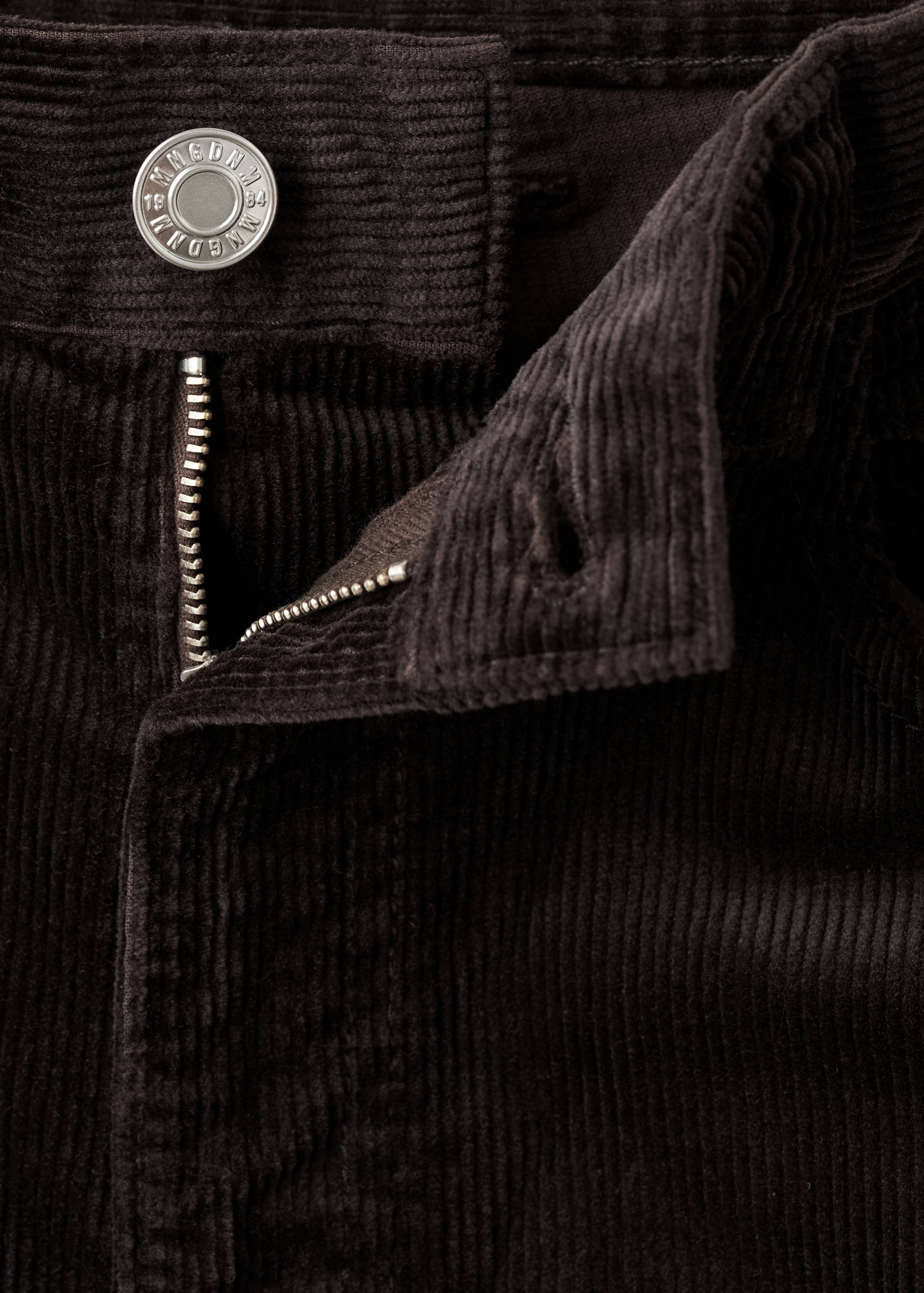 Jeans de bombazina wide leg - Pormenor do artigo 0